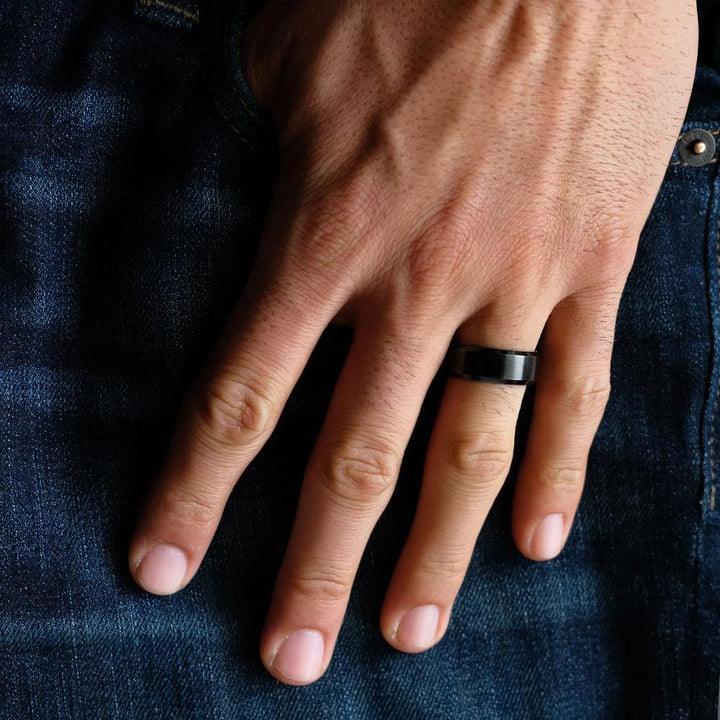 Brushed Finish Classic Wedding Band For Men - farrellouise