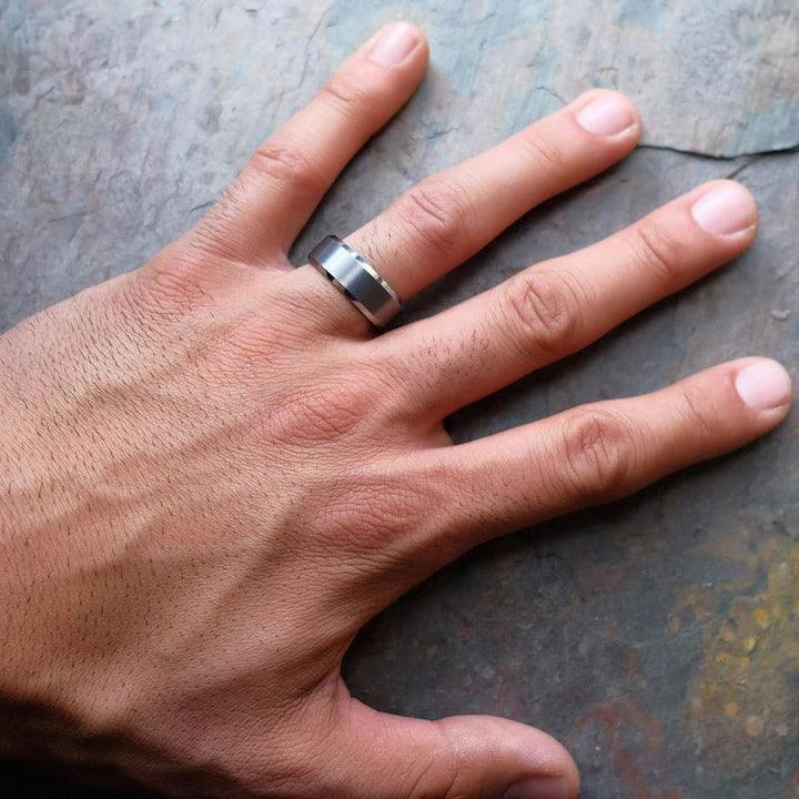 Brushed Finish Classic Wedding Band For Men - farrellouise