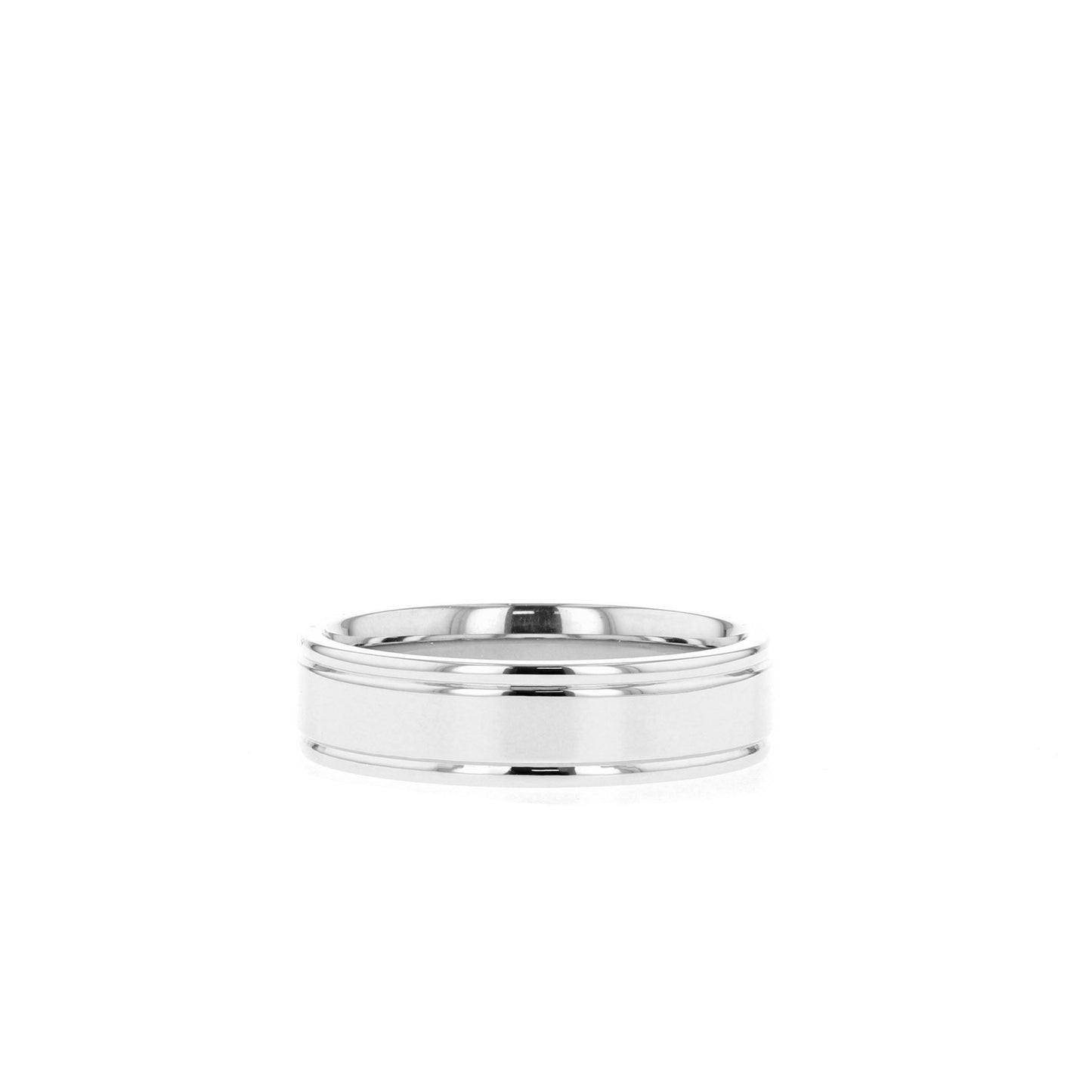 High-Polish Finish Regular Yellow Gold Men's Band - farrellouise