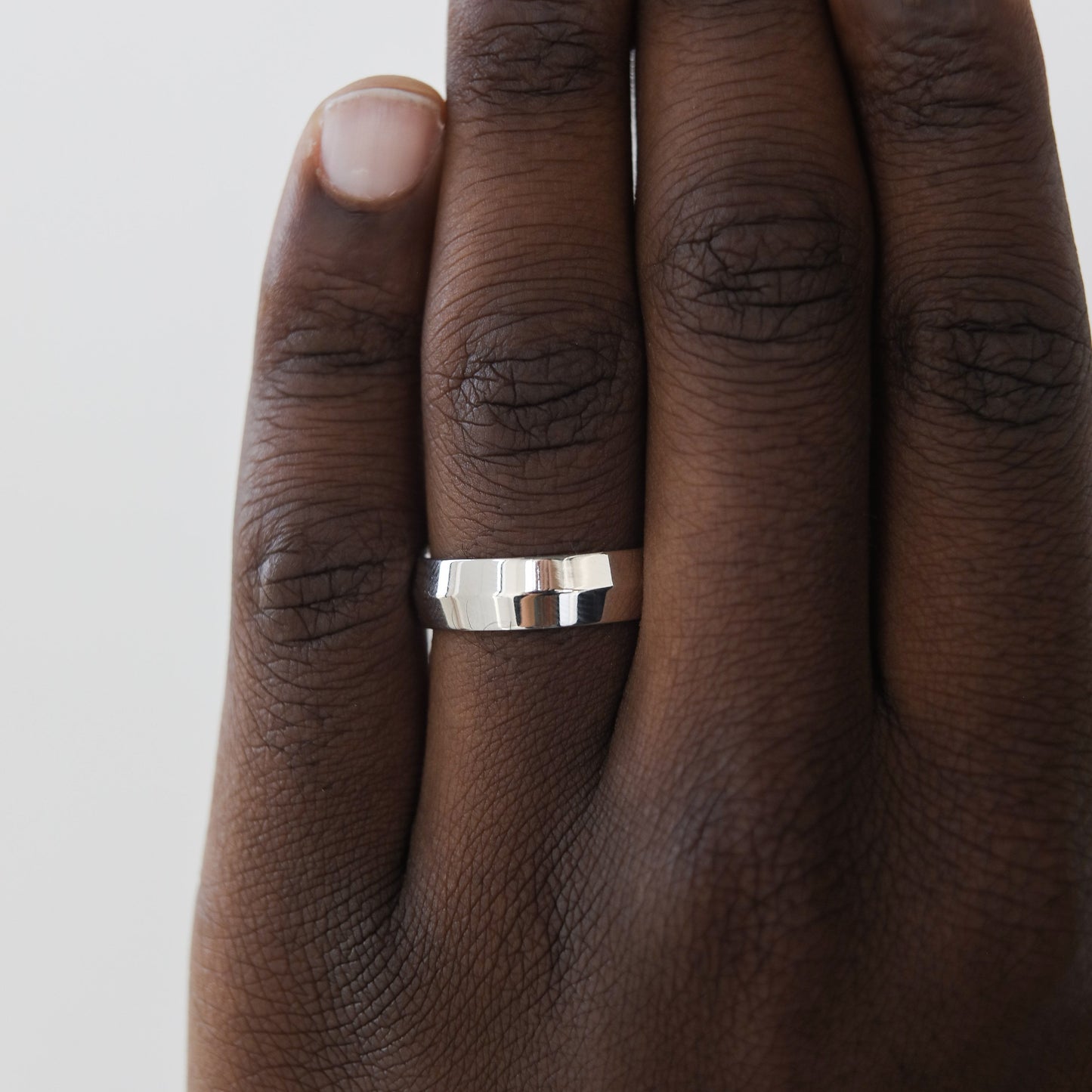 Polished Finish Yellow Gold Regular Men's Wedding Band - farrellouise