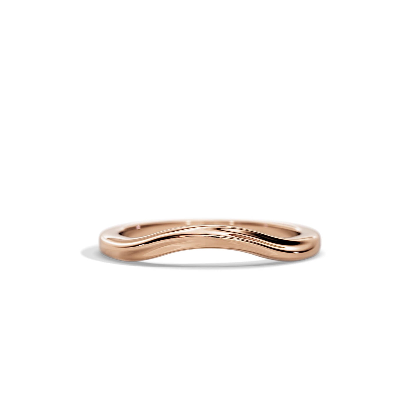 Plain Classic Curved Woman Wedding Band