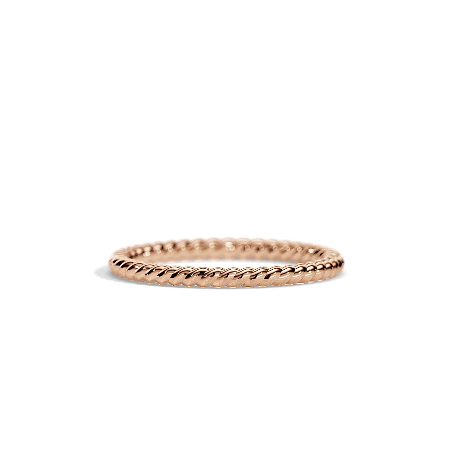 Twisted Plain Wedding Band