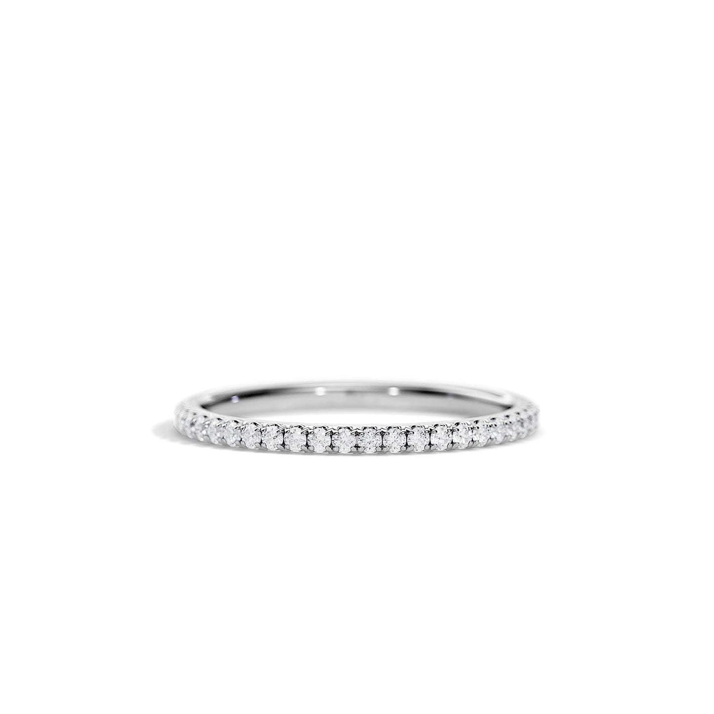 0.25 TCW Round Full Eternity Moissanite Wedding Band