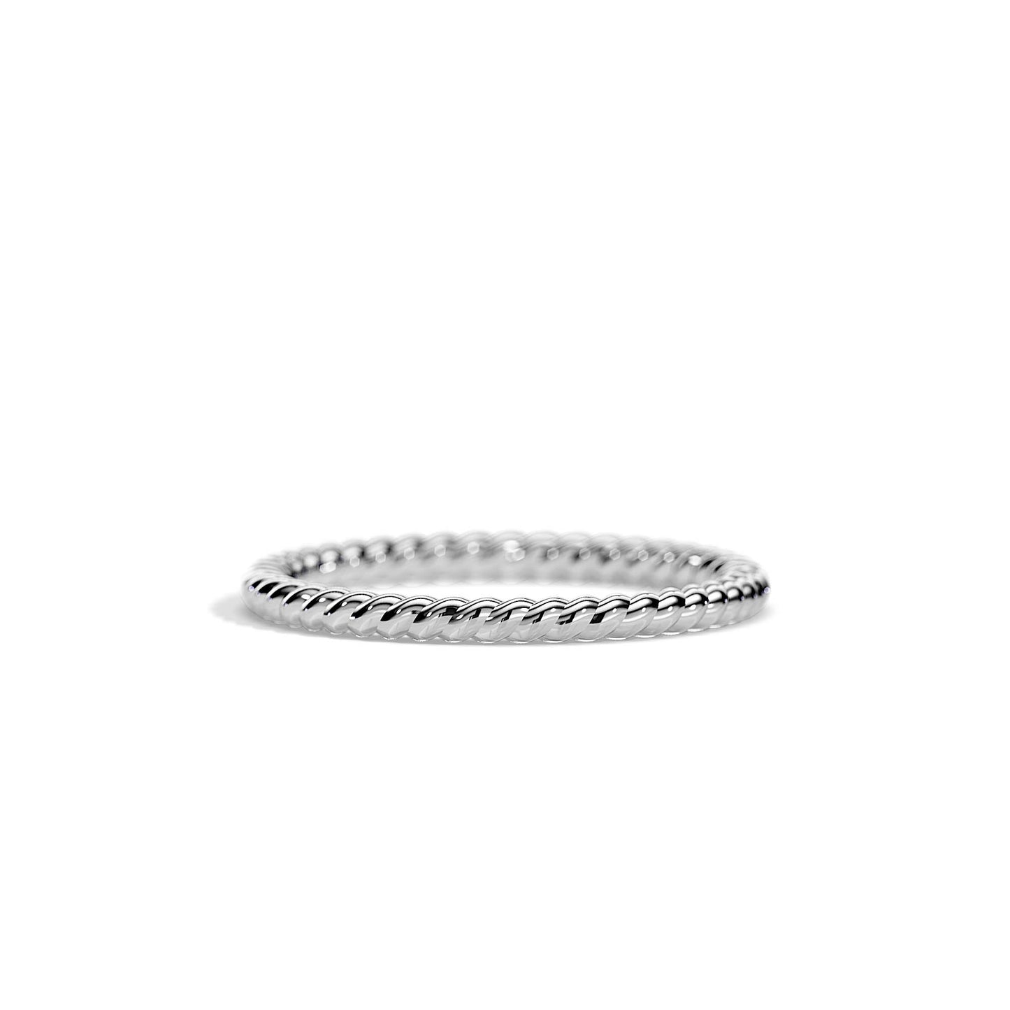 Twisted Plain Wedding Band