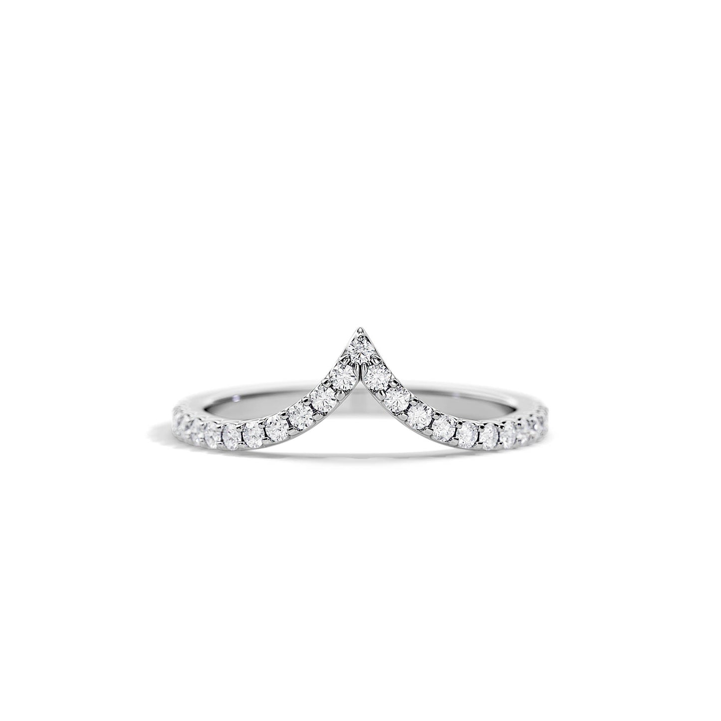 0.25 TCW Round Minimalist magic Moissanite Wedding Band
