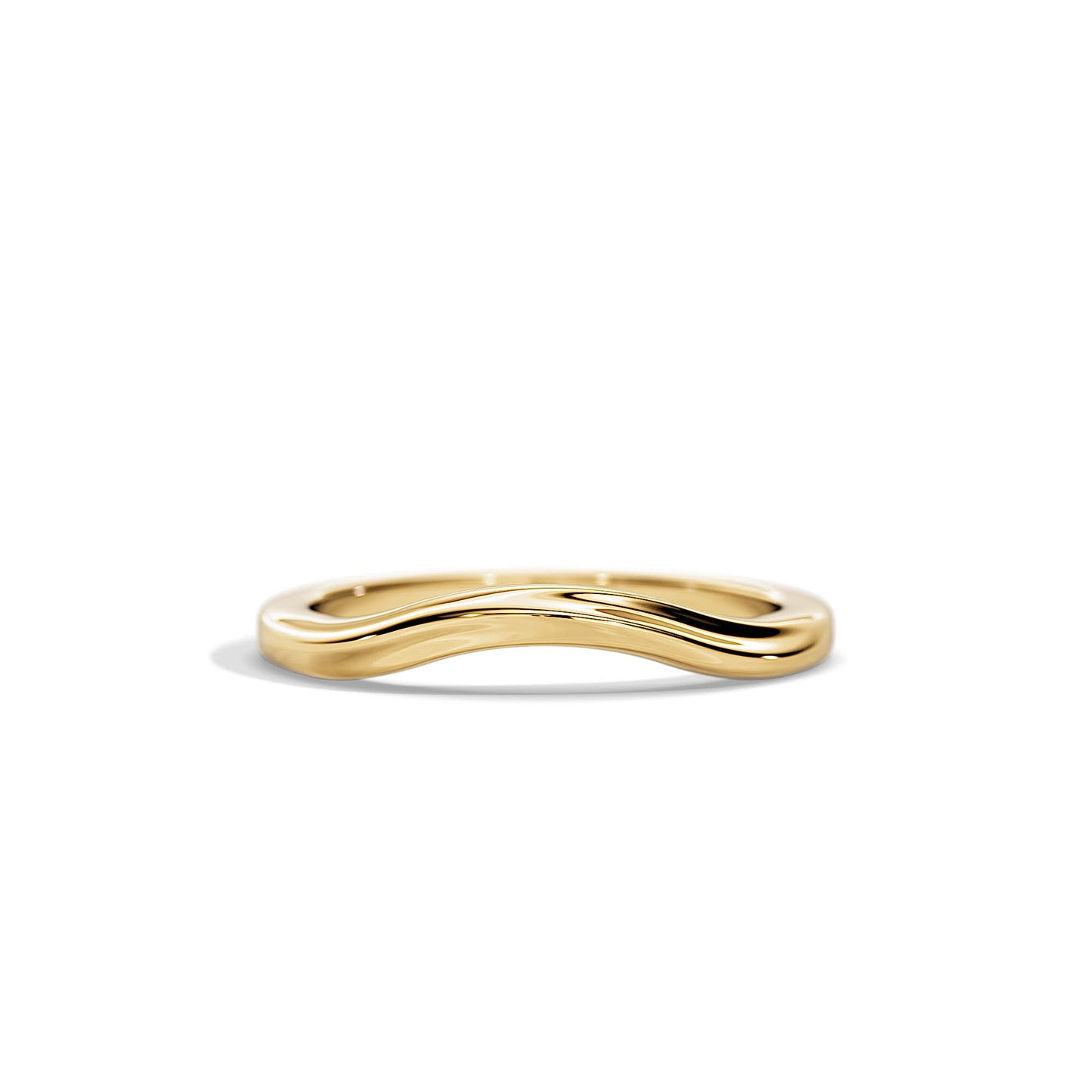 Plain Classic Curved Woman Wedding Band