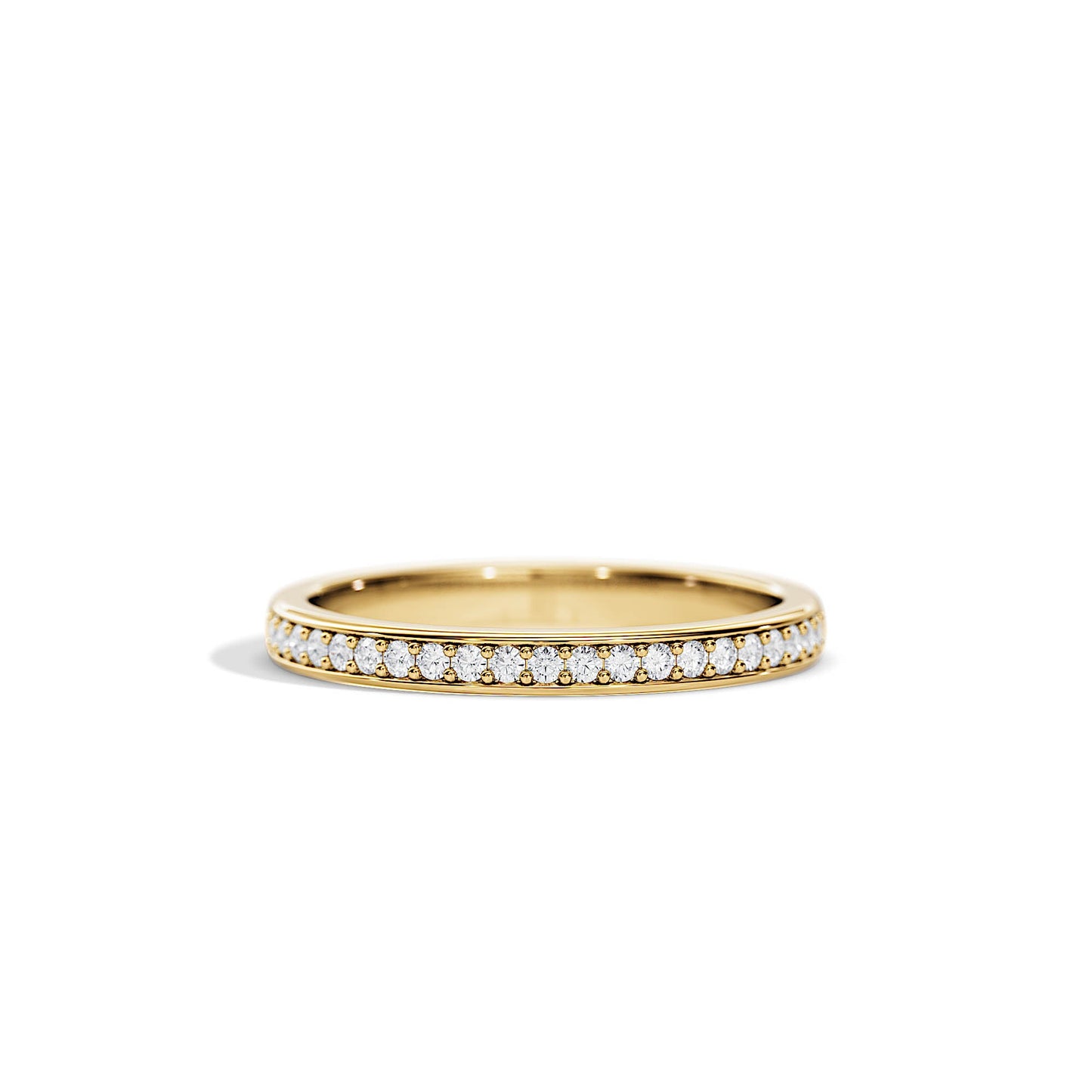 0.20 TCW Round Half Eternity Wedding Band