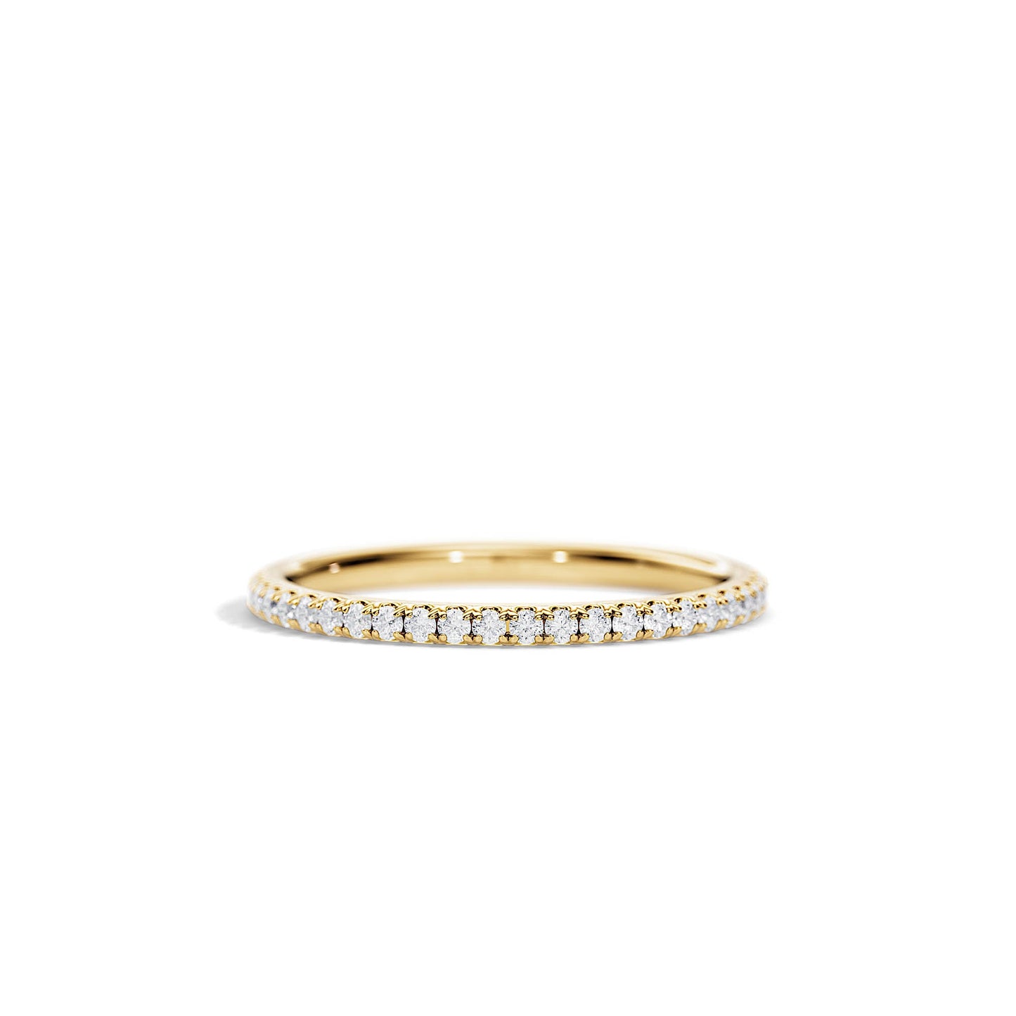 0.25 TCW Round Full Eternity Moissanite Wedding Band