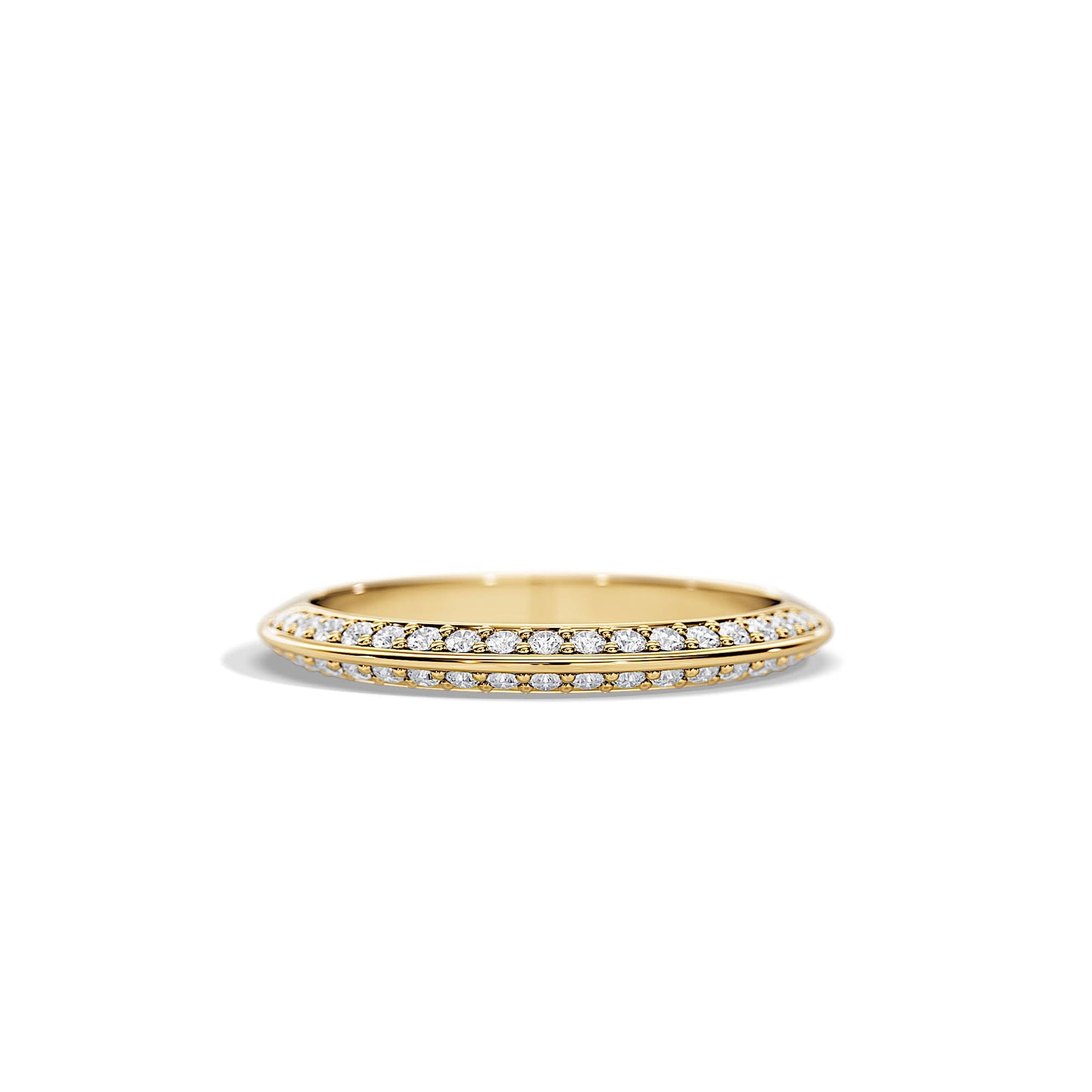 0.35 TCW Round Half Eternity Moissanite Wedding Band