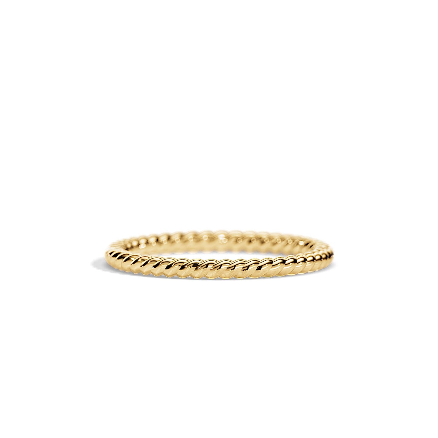 Twisted Plain Wedding Band
