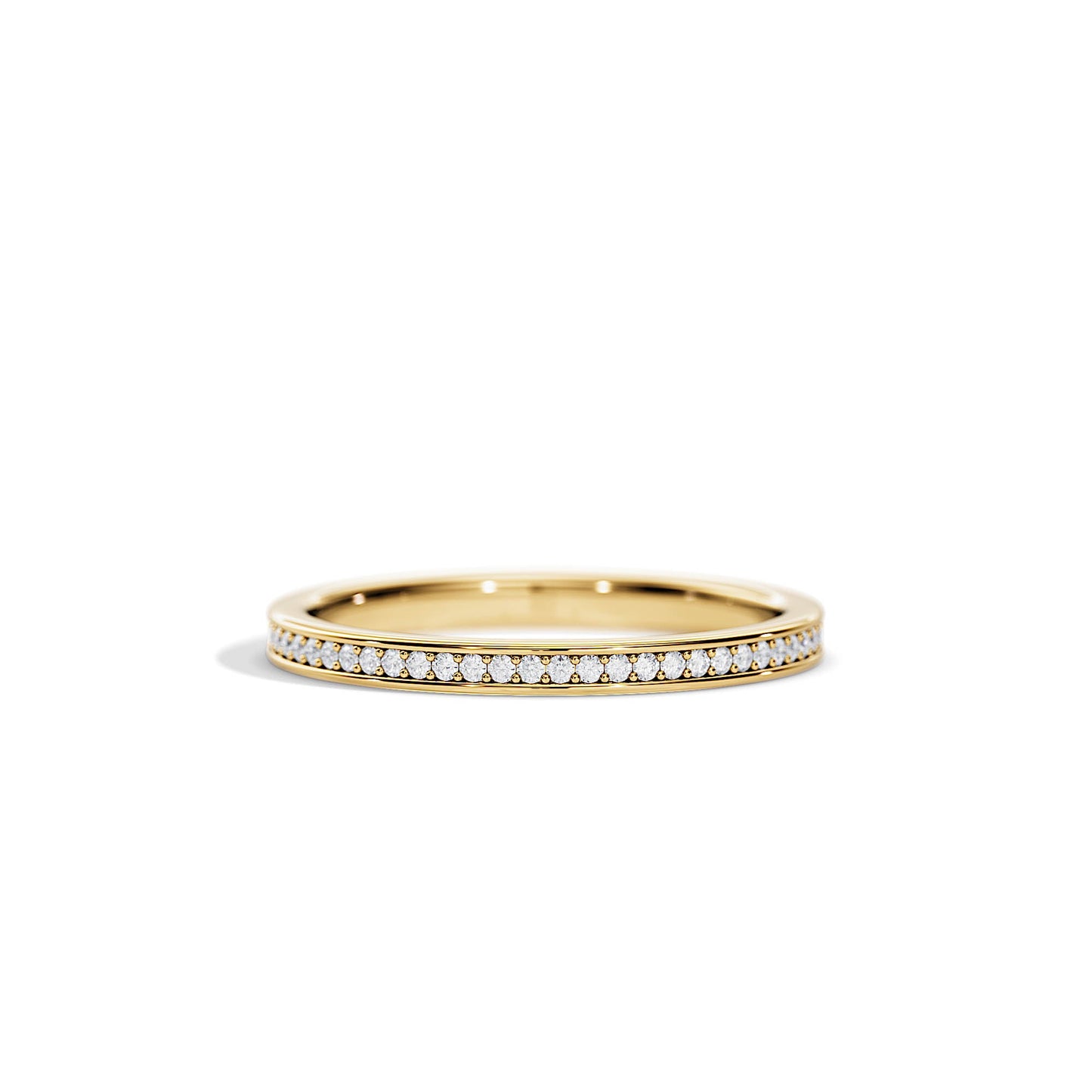 0.16 TCW Round Half Eternity Wedding Band