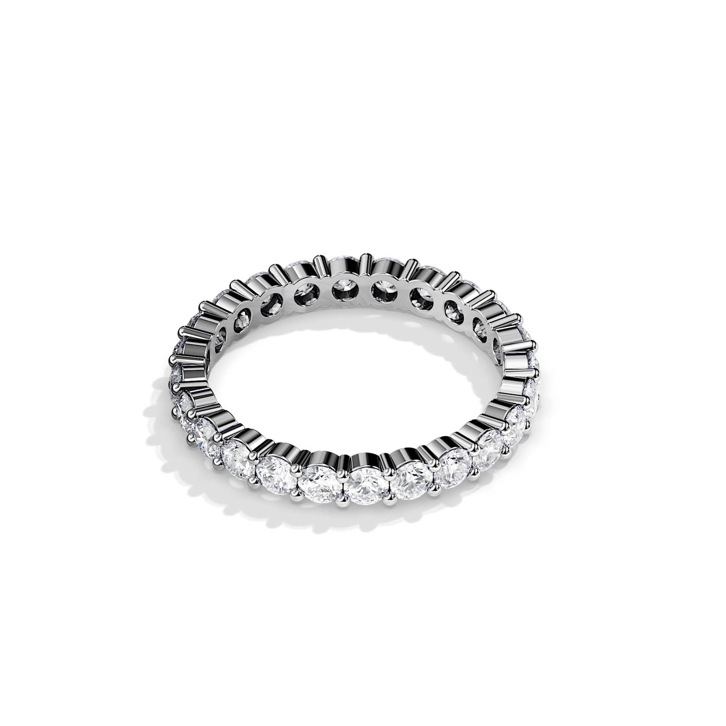 1.50 TCW Round Full Eternity Style Wedding Band