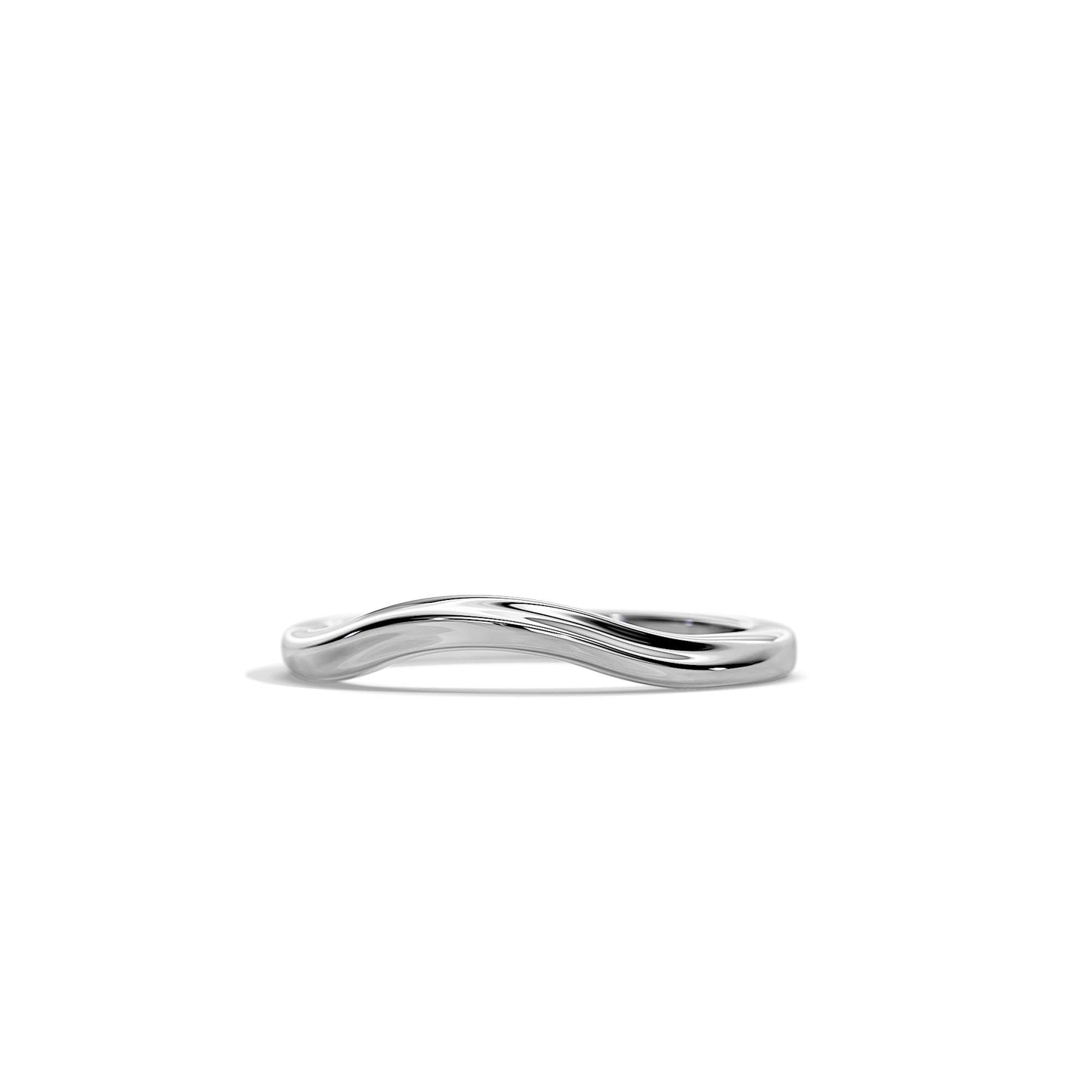 Plain Classic Curved Woman Wedding Band