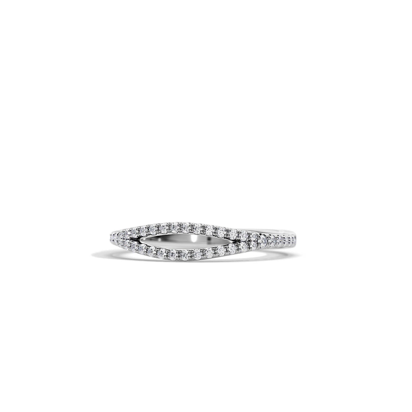 0.50 TCW Round Split Shank Wedding Band