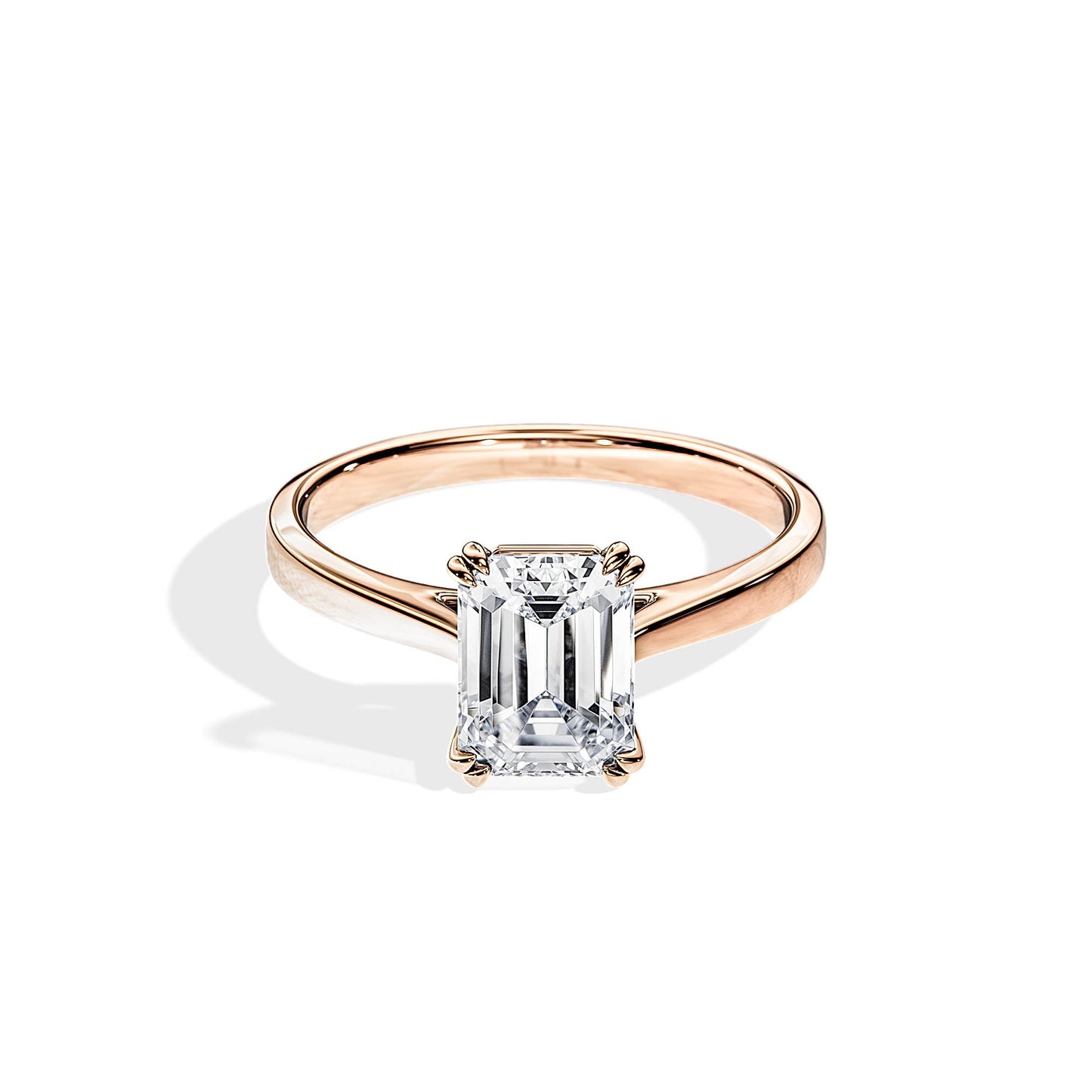 1.75 CT Emerald Moissanite Solitaire Engagement Ring