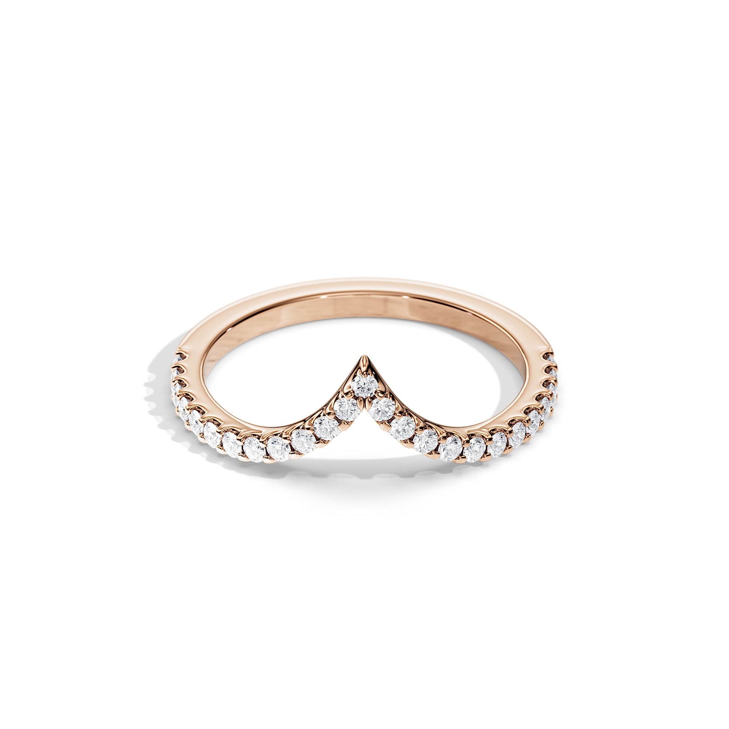 0.25 TCW Round Minimalist magic Moissanite Wedding Band