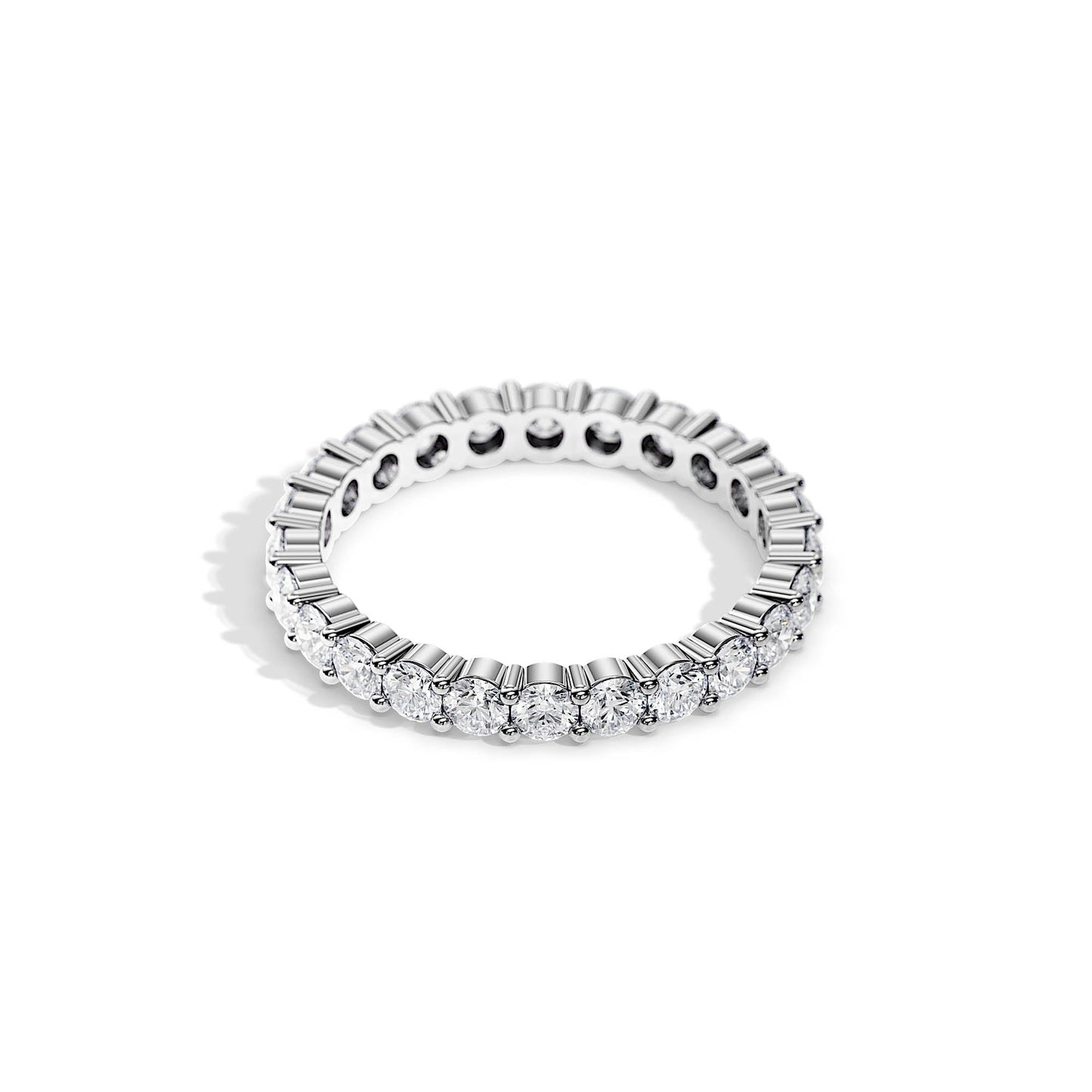 1.50 TCW Round Full Eternity Style Wedding Band