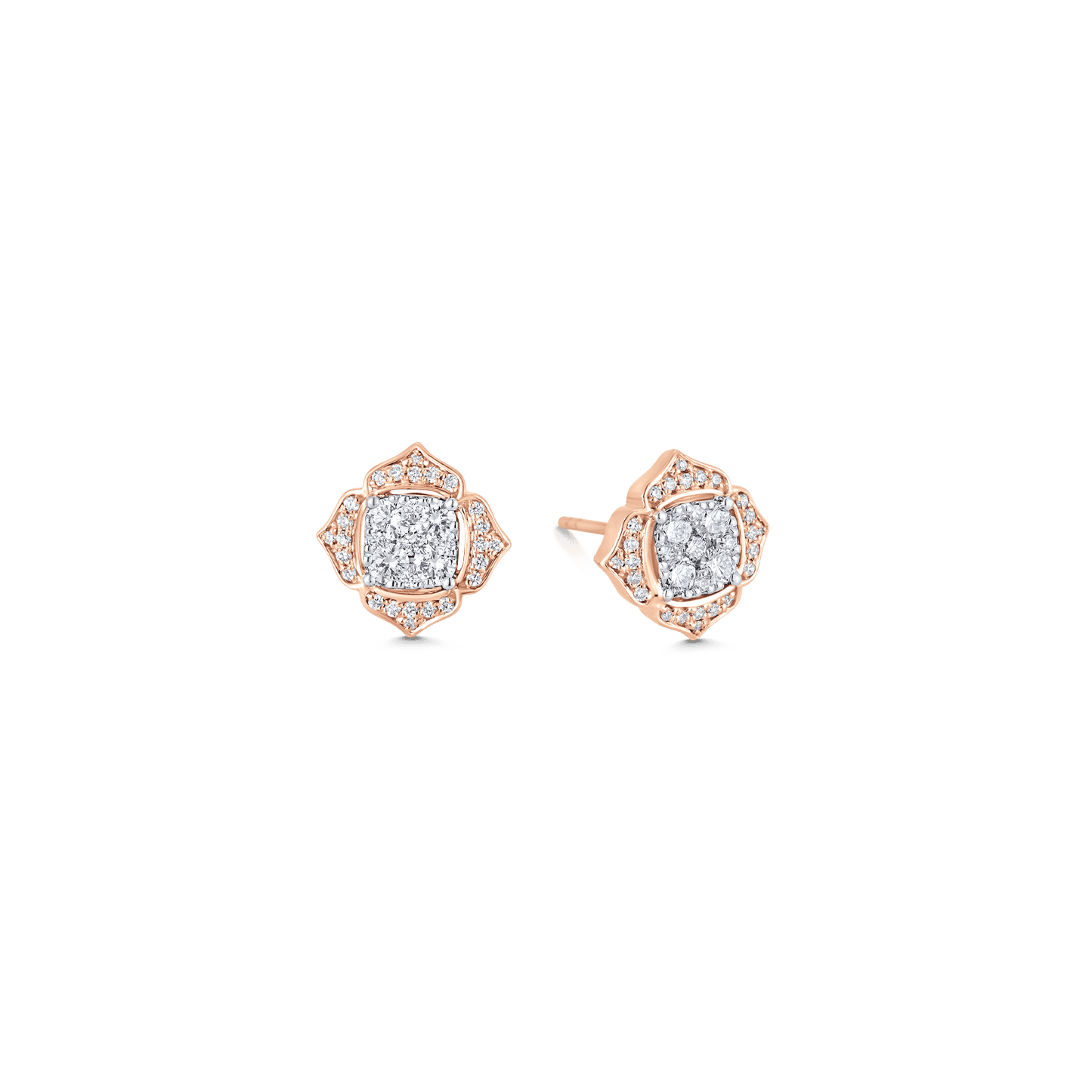 0.54 TCW Round Moissanite Diamond Stud Earrings - farrellouise