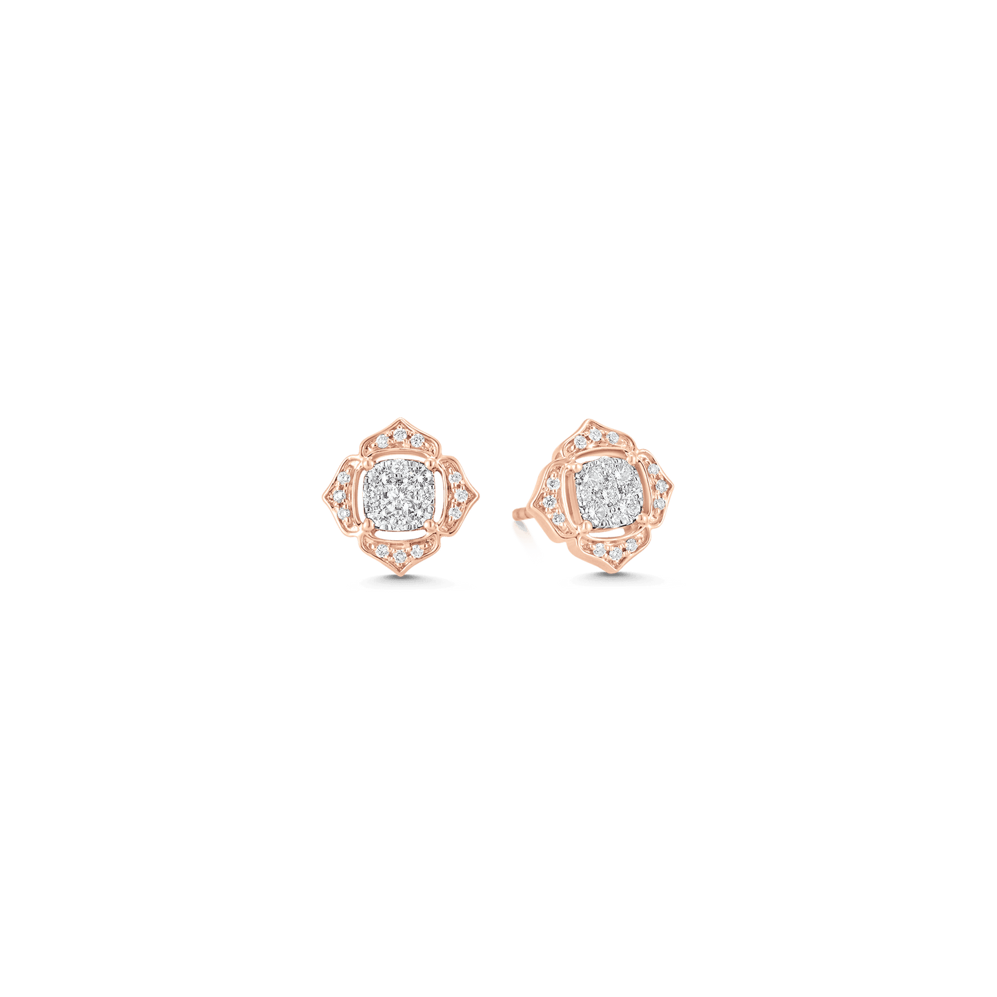 0.35 TCW Round Moissanite Diamond Stud Earrings - farrellouise