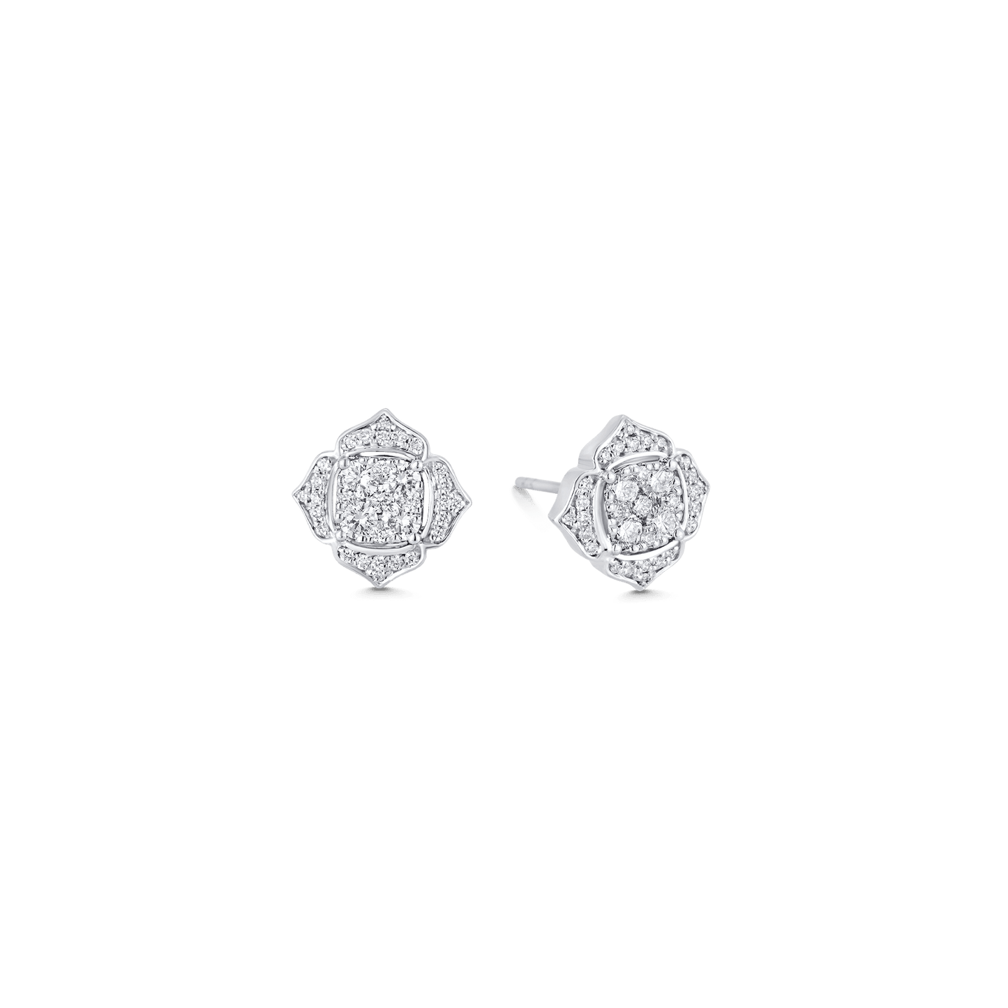0.54 TCW Round Moissanite Diamond Stud Earrings - farrellouise