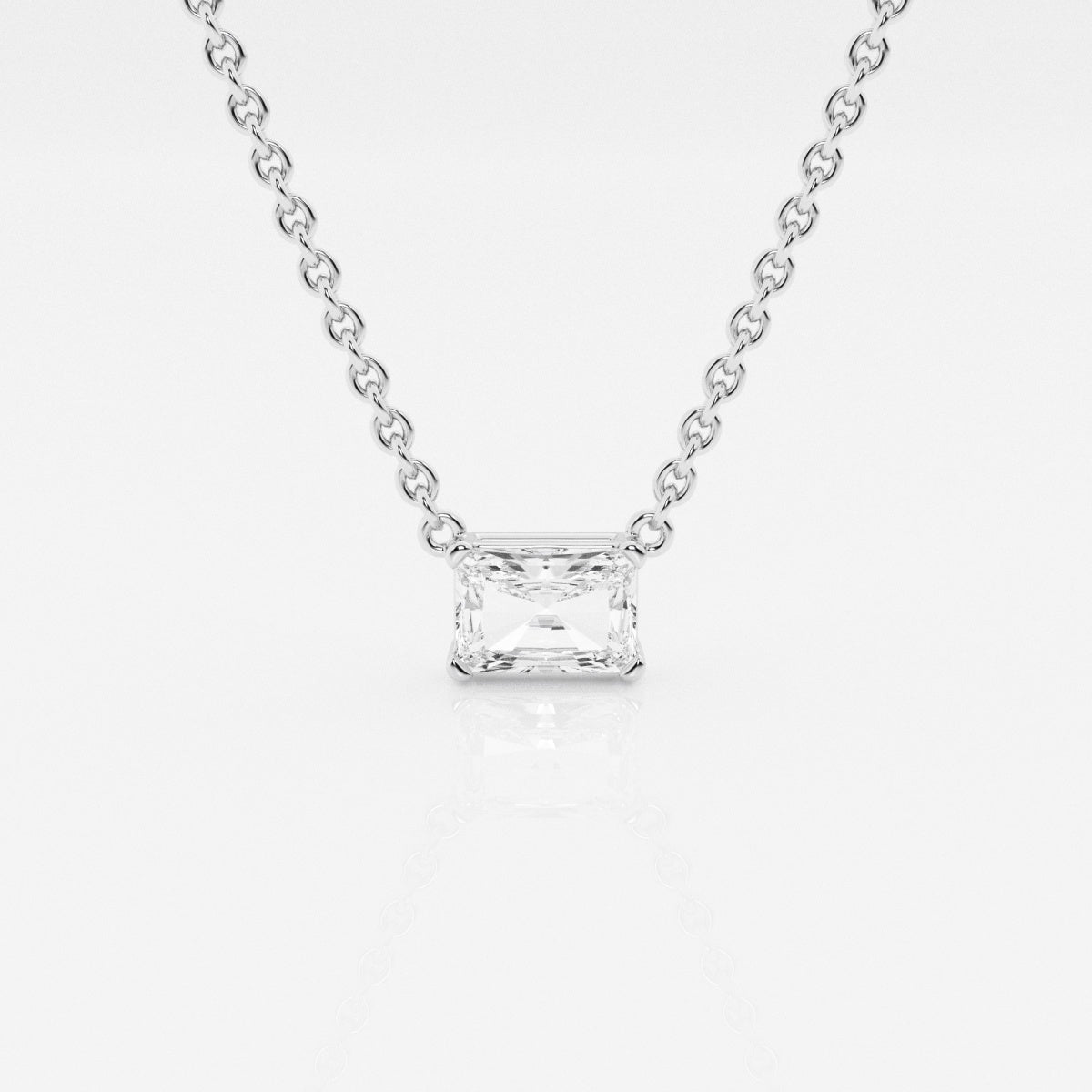 0.50 CT Radiant Moissanite Diamond Solitaire Necklace - farrellouise