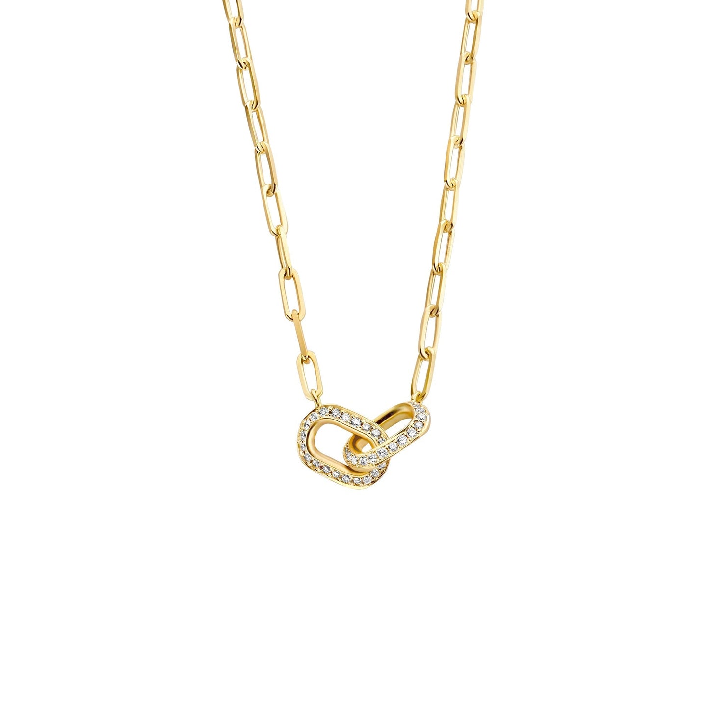 0.63 TCW Round Moissanite Diamond Unity Pendent Necklace - farrellouise