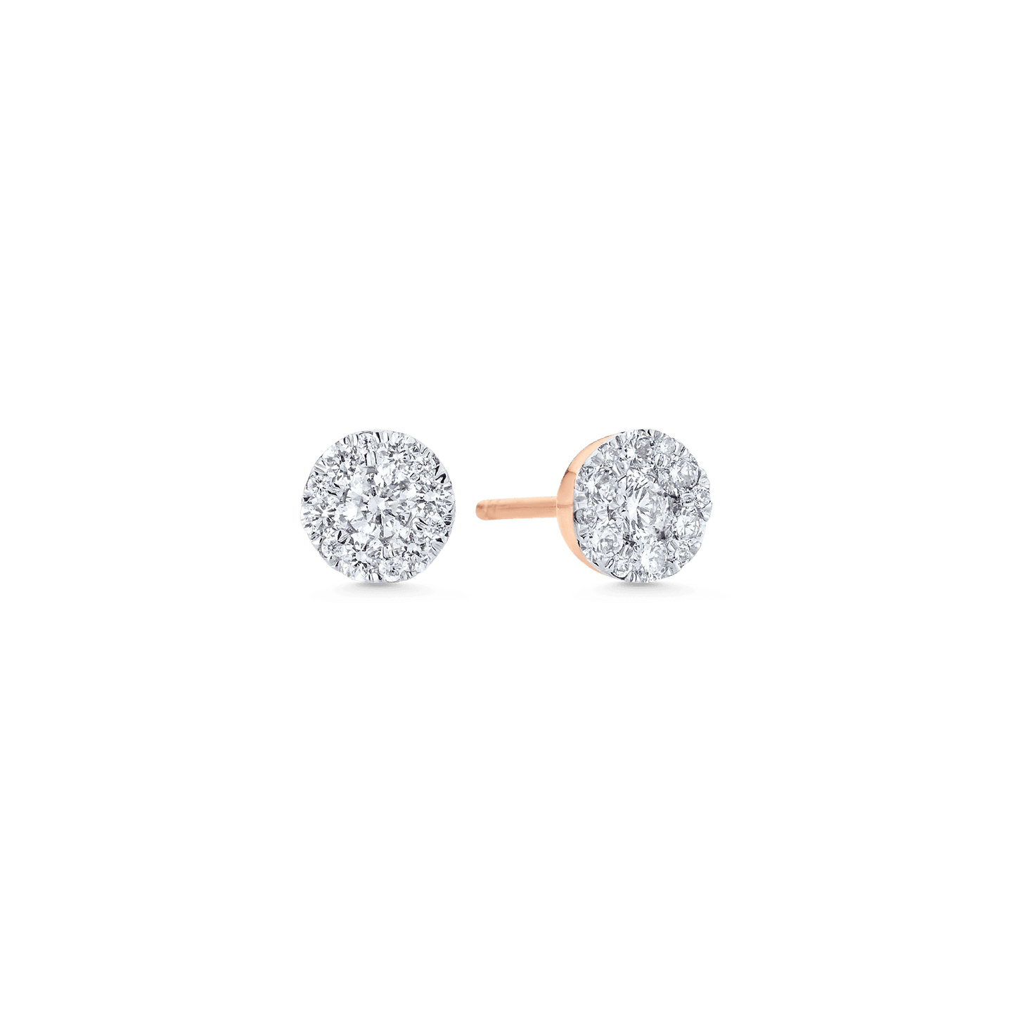 0.41 TCW Round Moissanite Diamond Stud Earrings - farrellouise