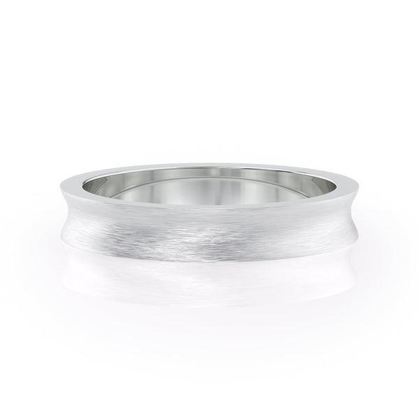 Classic Brushed Finish Wedding Band For Men - farrellouise