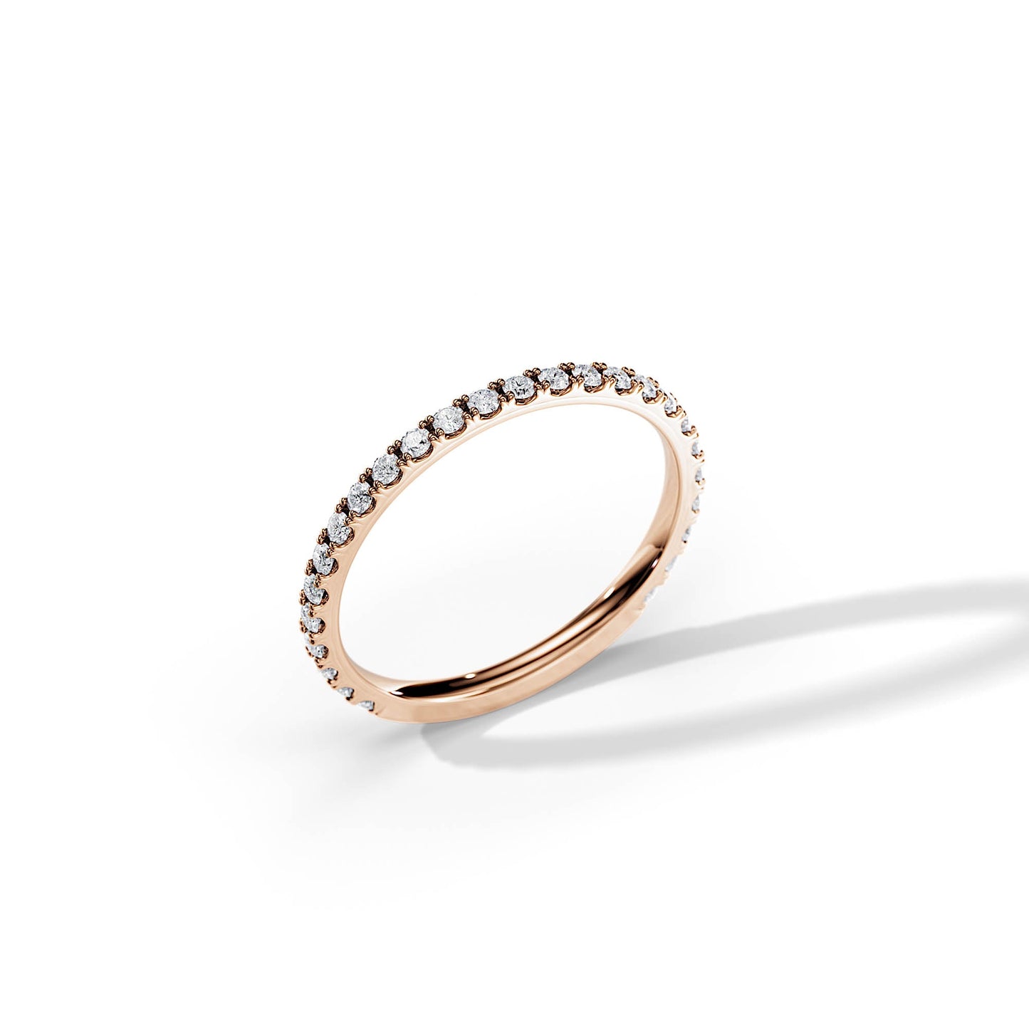0.40 TCW Round Full Eternity Wedding Band