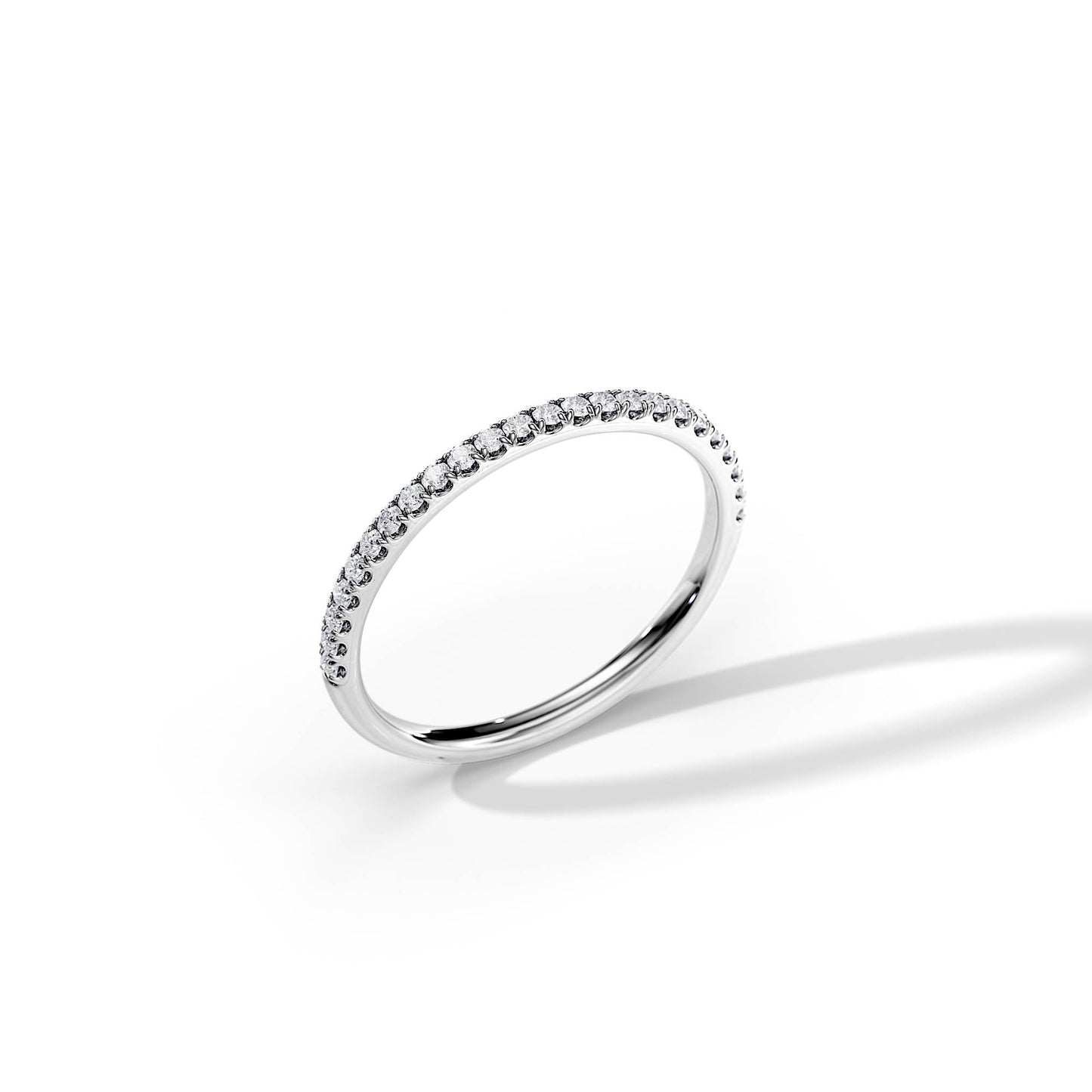 0.25 TCW Round Full Eternity Moissanite Wedding Band