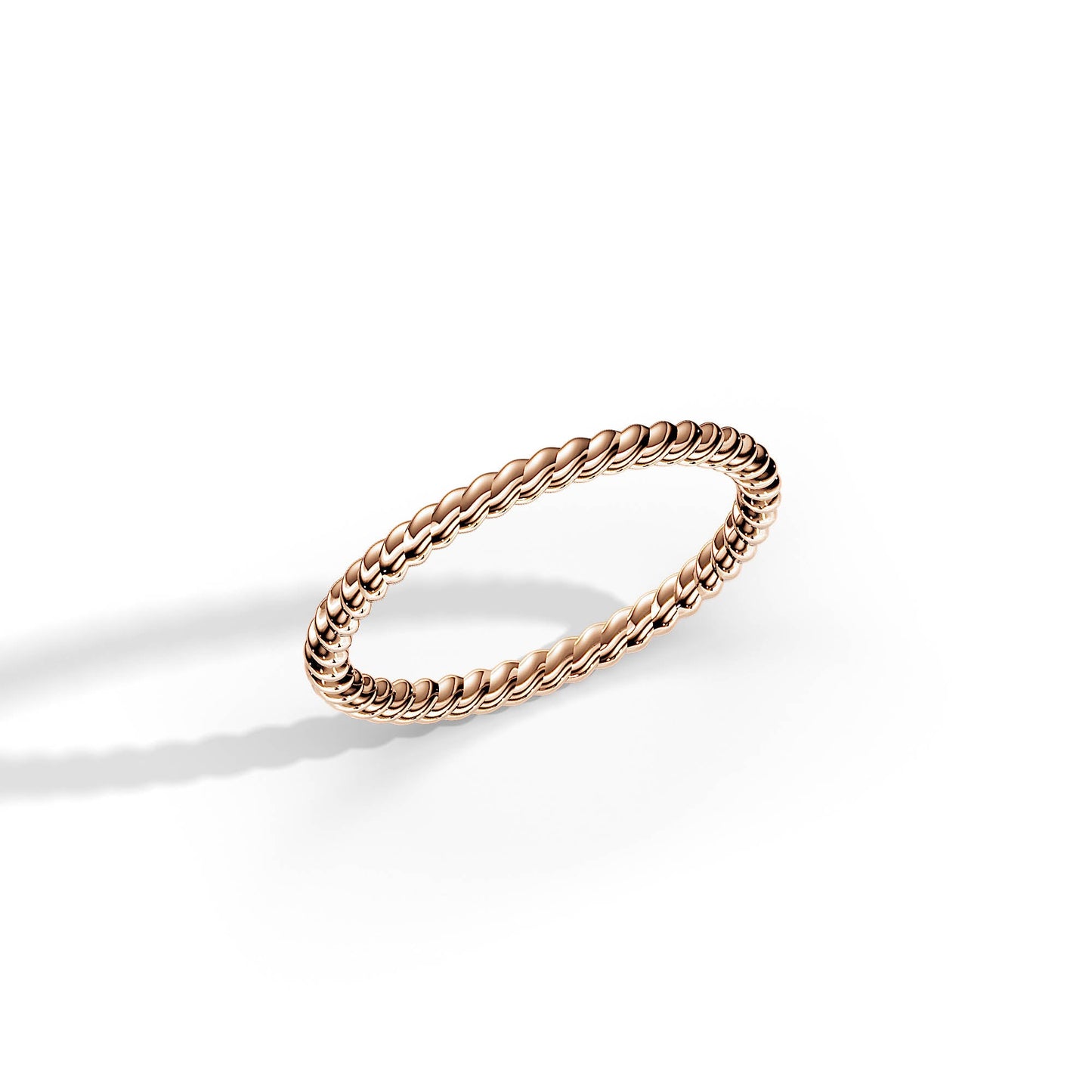 Twisted Plain Wedding Band