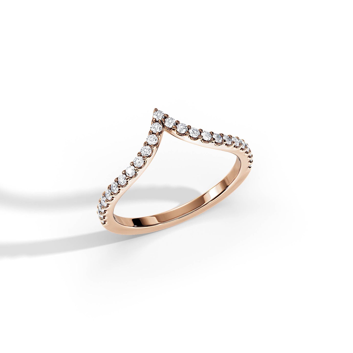 0.25 TCW Round Minimalist magic Moissanite Wedding Band