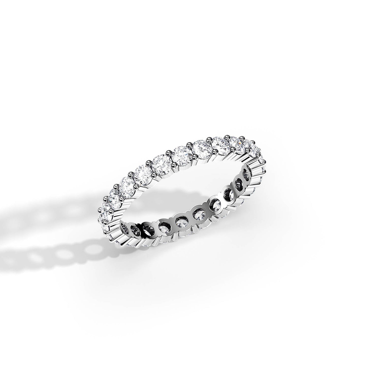 1.50 TCW Round Full Eternity Style Wedding Band