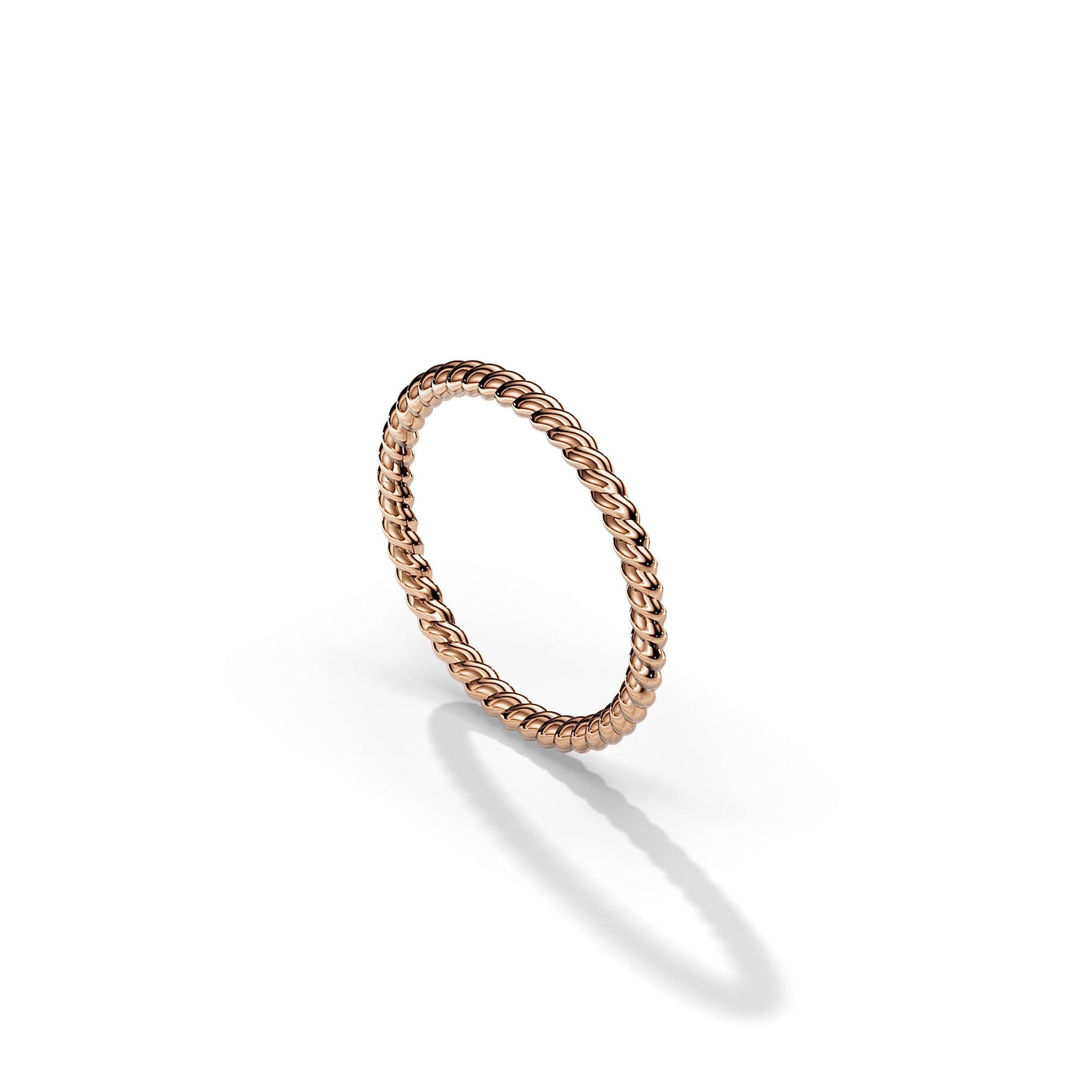 Twisted Plain Wedding Band