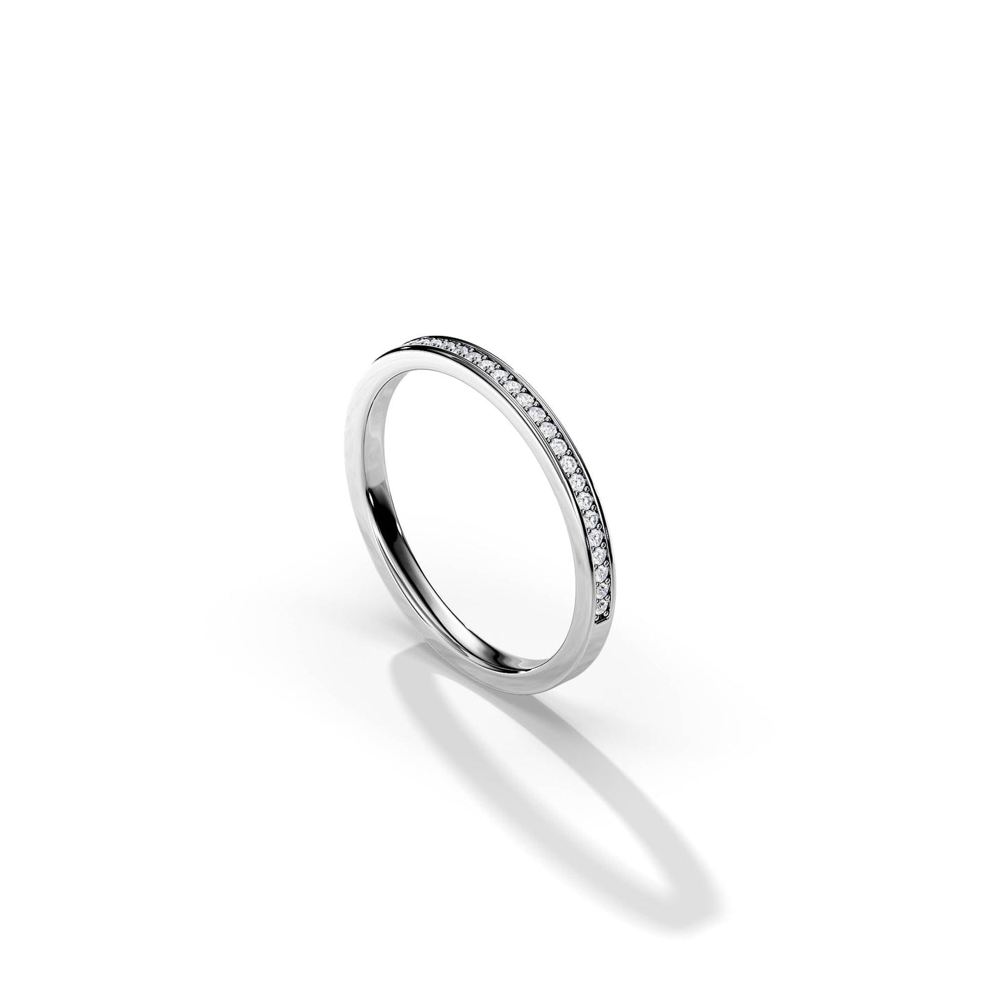 0.16 TCW Round Half Eternity Wedding Band