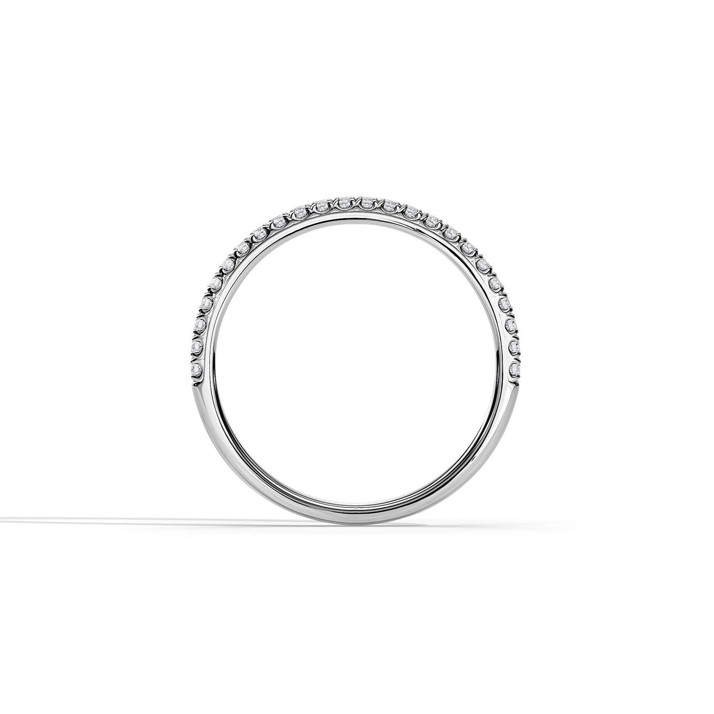 0.25 TCW Round Full Eternity Moissanite Wedding Band