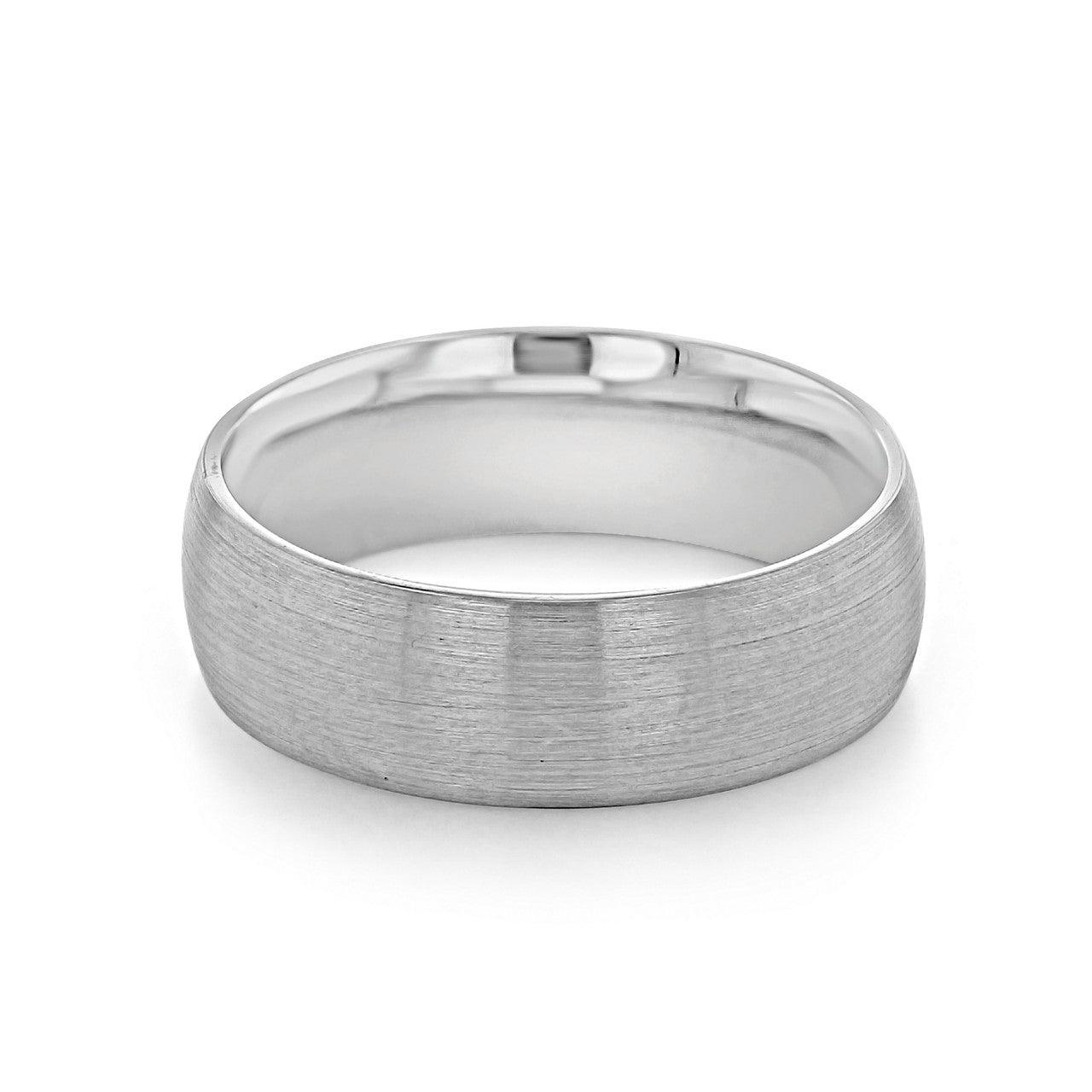 Brushed Finish Classic Men's Wedding Band - farrellouise