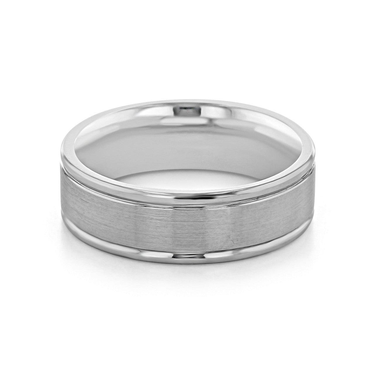Men's Brushed Finish Classic Wedding Band - farrellouise