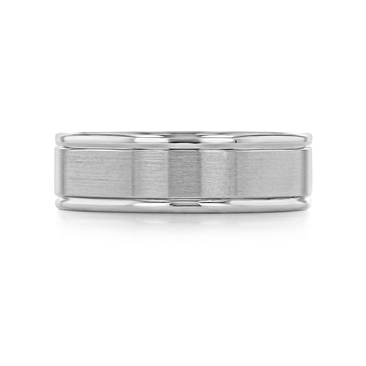 Men's Brushed Finish Classic Wedding Band - farrellouise