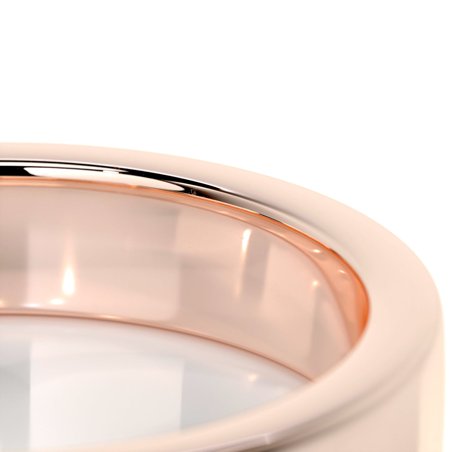 Polished Finish Yellow Gold Classic Men's Band - farrellouise