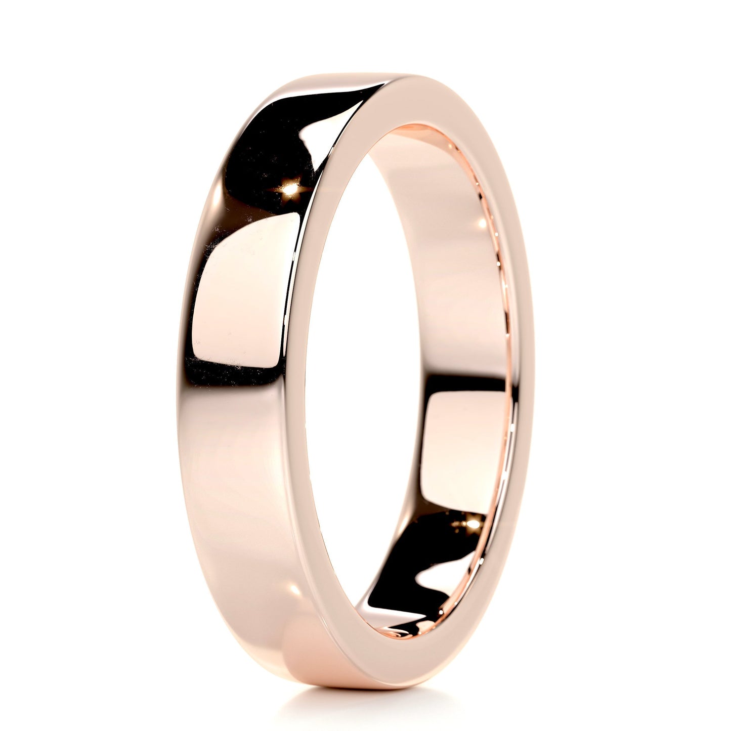 Polished Finish Yellow Gold Classic Men's Band - farrellouise