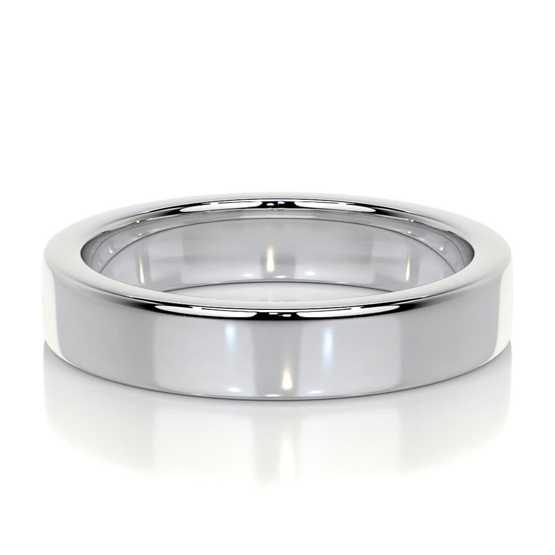 Polished Finish Yellow Gold Classic Men's Band - farrellouise