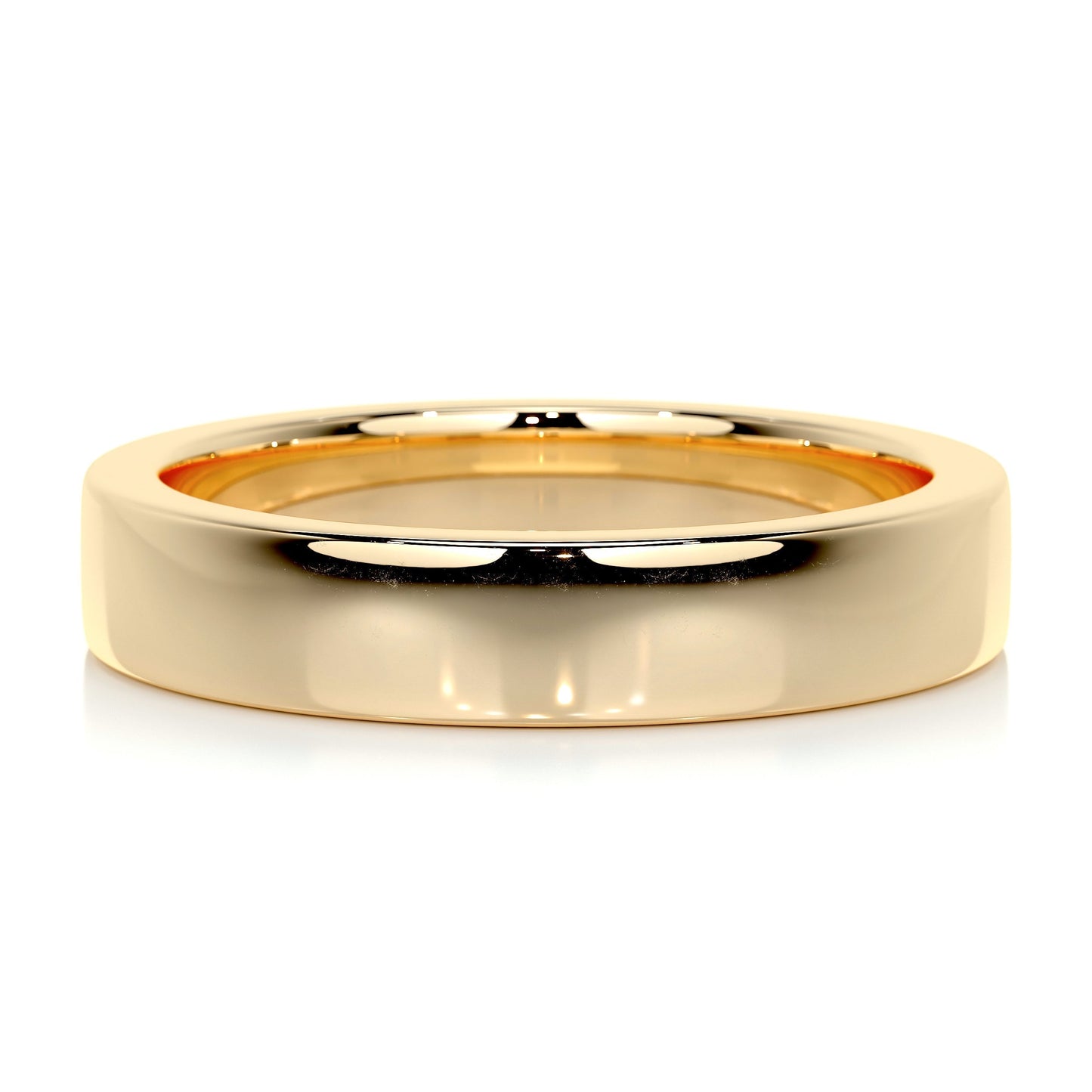 Polished Finish Yellow Gold Classic Men's Band - farrellouise