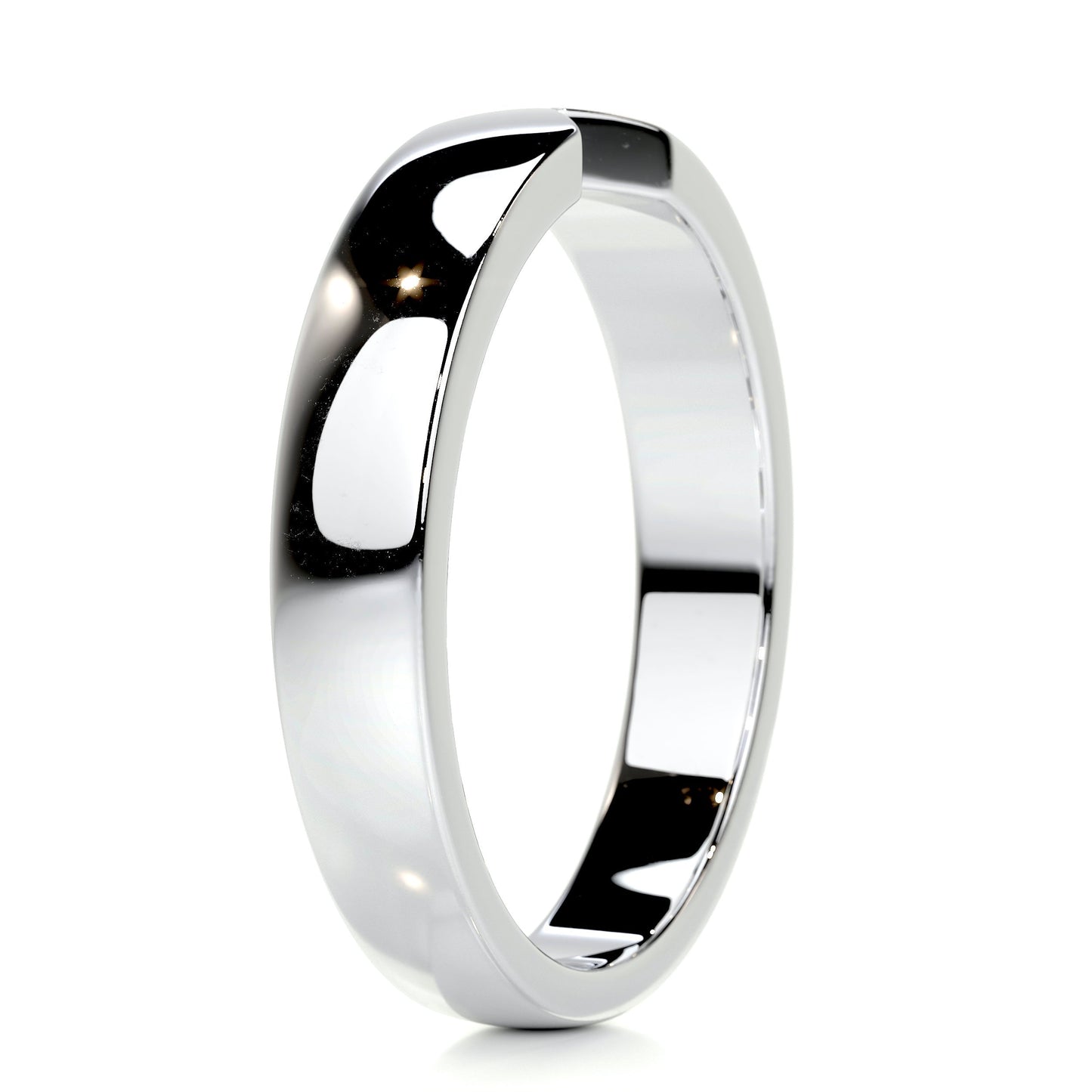 Polished Finish Classic Men's Wedding Band - farrellouise