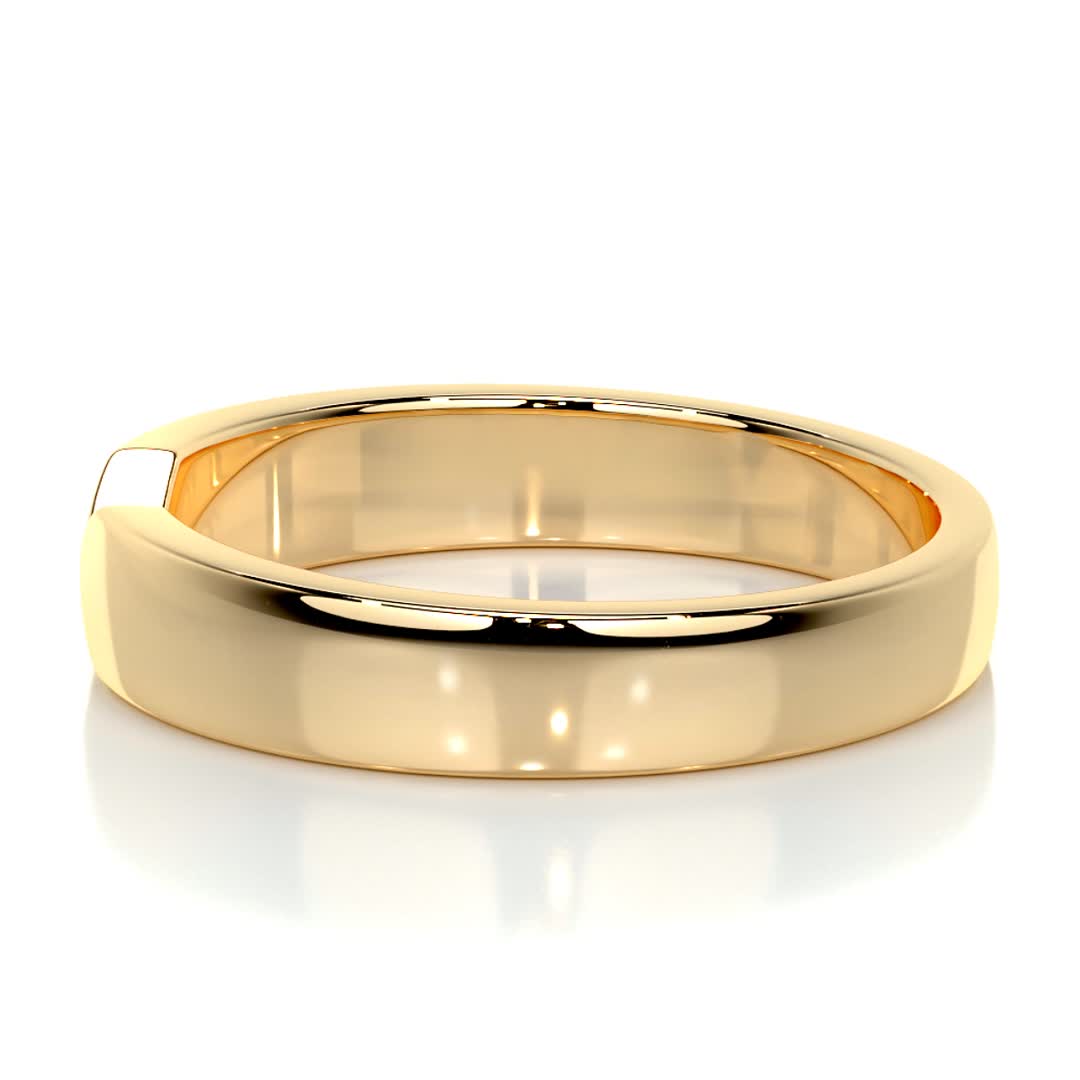 Polished Finish Classic Men's Wedding Band - farrellouise