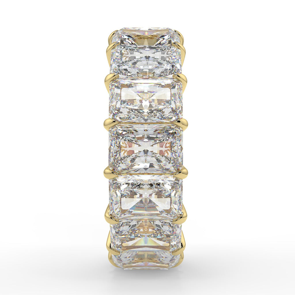 1.70 TCW Radiant Moissanite Shared Prong Setting Wedding Band - farrellouise