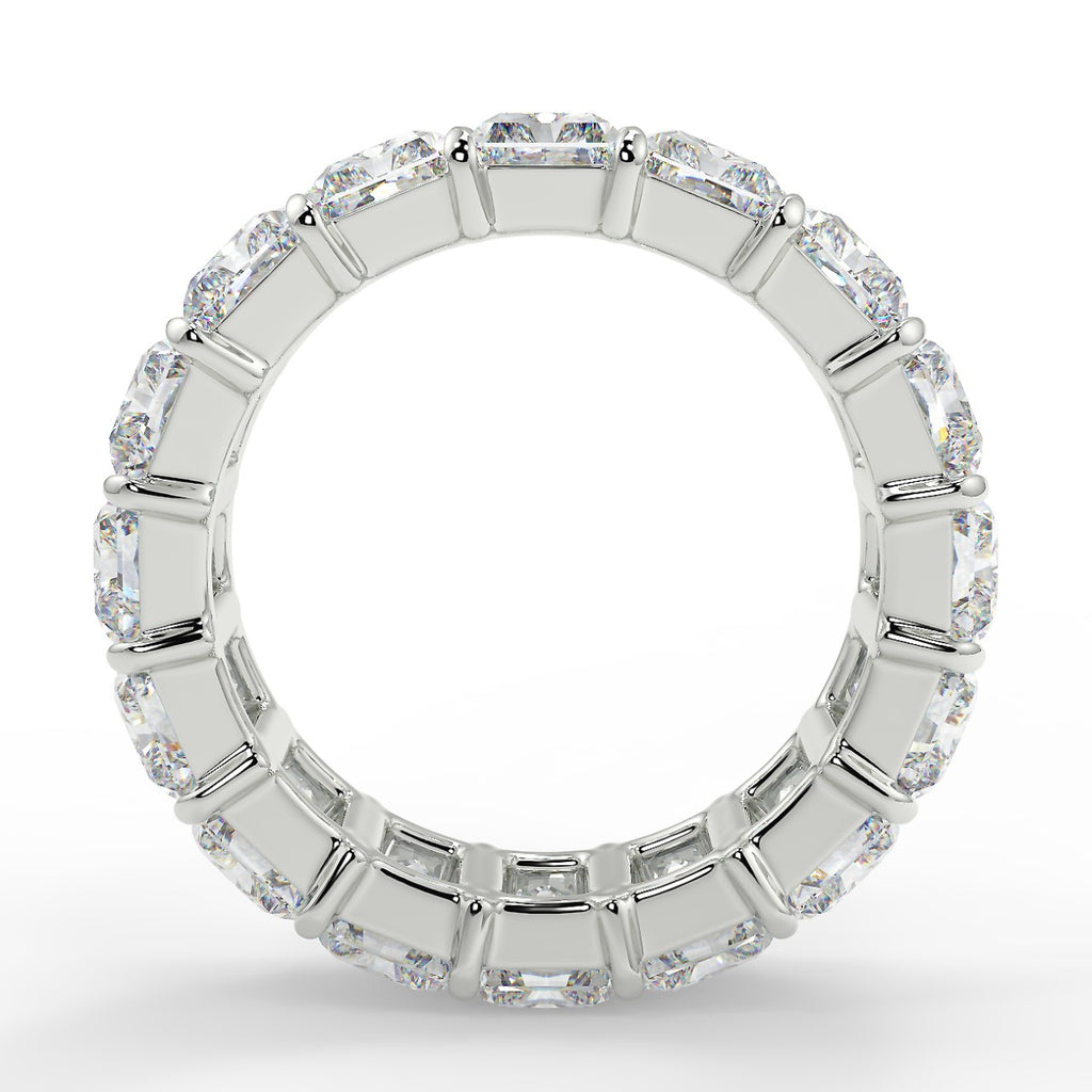 1.70 TCW Radiant Moissanite Shared Prong Setting Wedding Band - farrellouise
