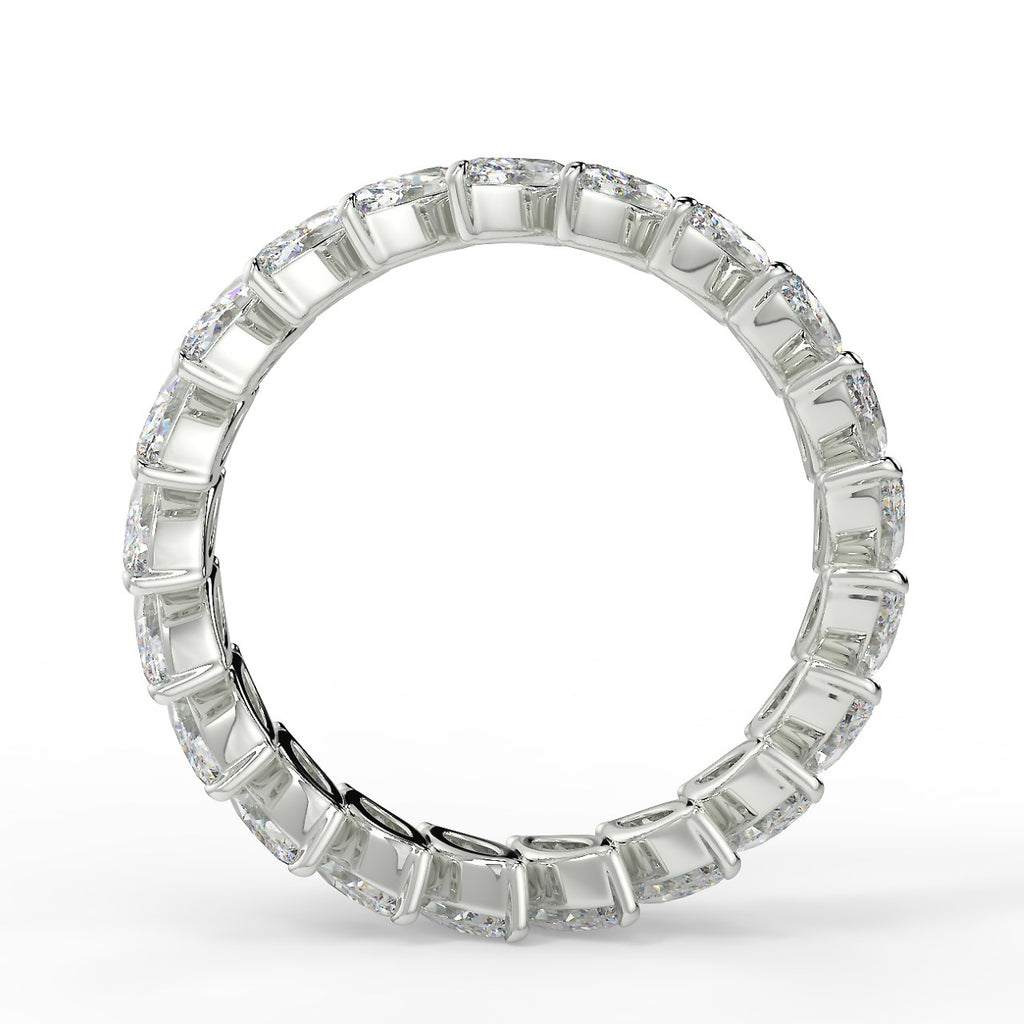 3.15 TCW Marquise Moissanite Full Eternity Wedding Band - farrellouise