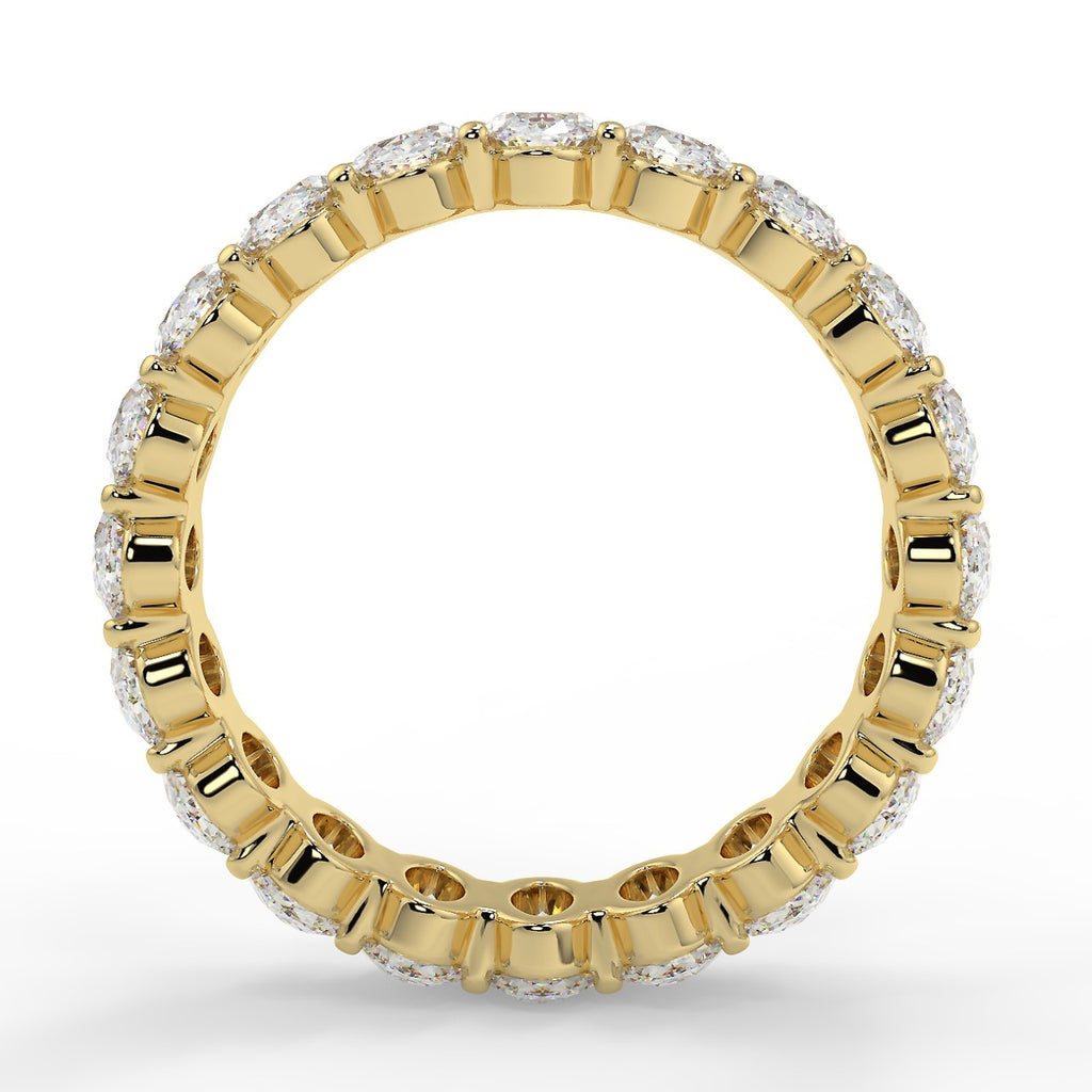 4.60 TCW Oval Moissanite Full Eternity Wedding Band - farrellouise