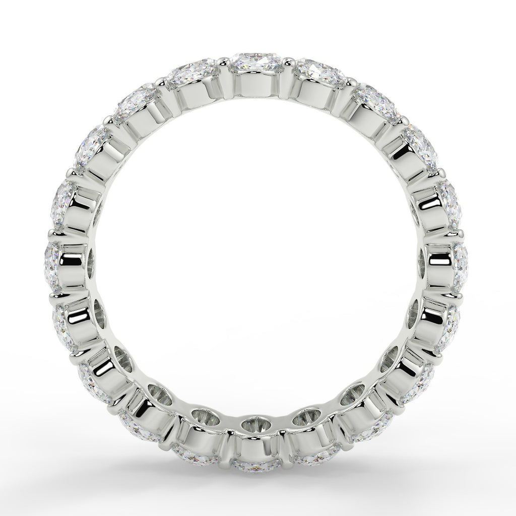 4.60 TCW Oval Moissanite Full Eternity Wedding Band - farrellouise